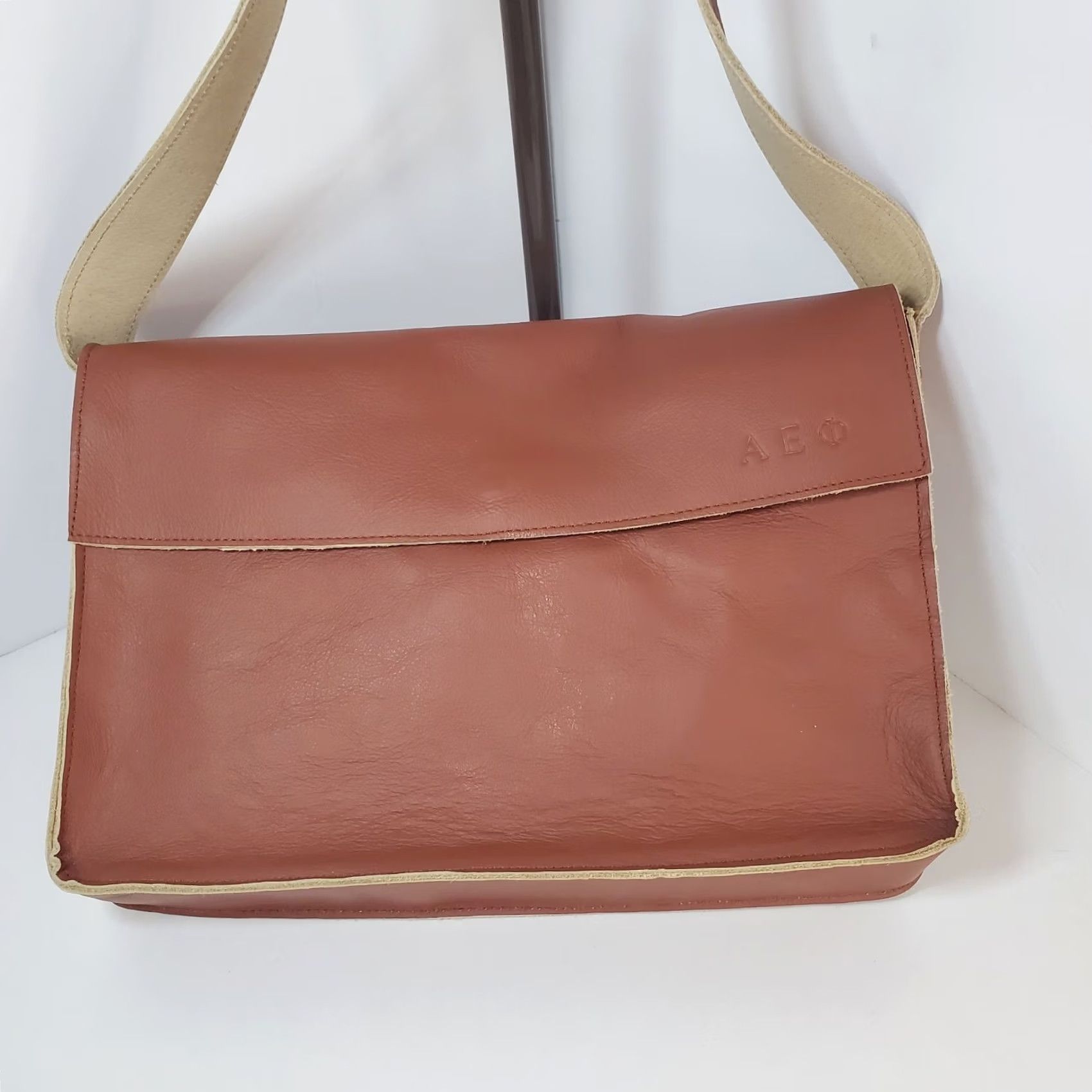 Vintage American Eagle Suede Leather Messenger Should Bag Small Nwot Size ONE SIZE - 4 Thumbnail