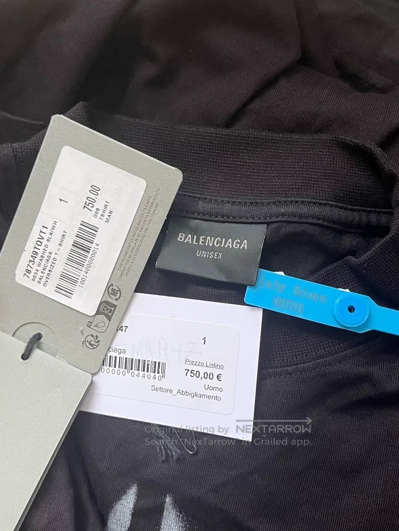 Balenciaga Balenciaga Logo Printed Round Neck Short Sleeve T-Shirt Size US S / EU 44-46 / 1 - 5 Thumbnail