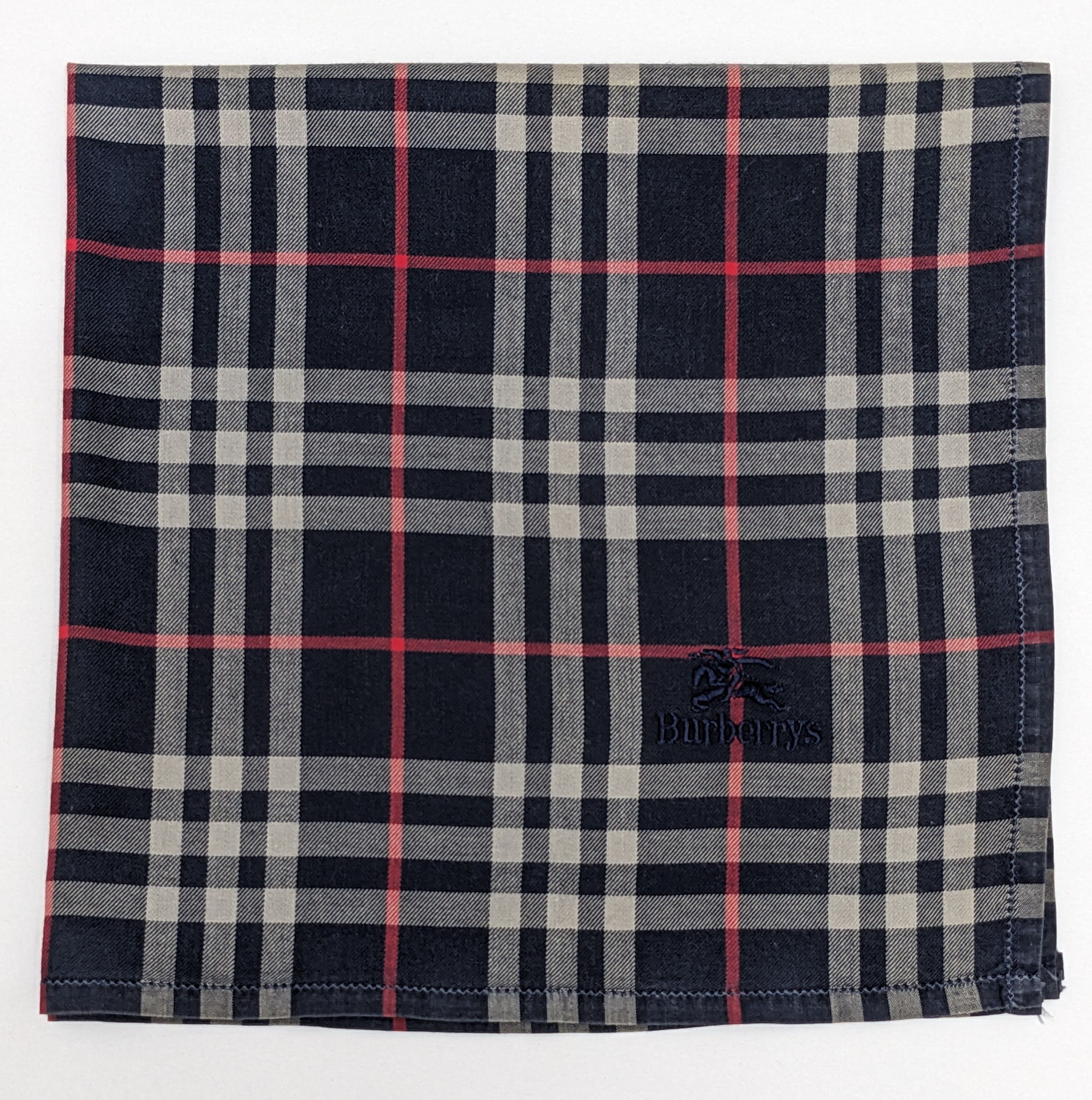 Burberry BURBERRYS Navy Blue Nova Check Handkerchief Size ONE SIZE - 1 Thumbnail