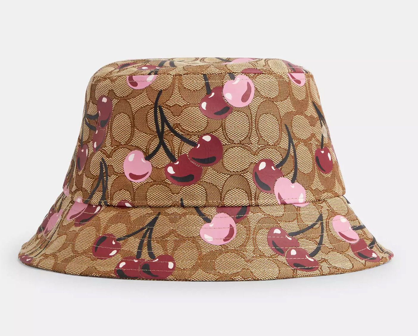Coach 🍒 Signature Cherry Swirl Print Bucket Hat XS/S CZ550 Size ONE SIZE - 6 Thumbnail