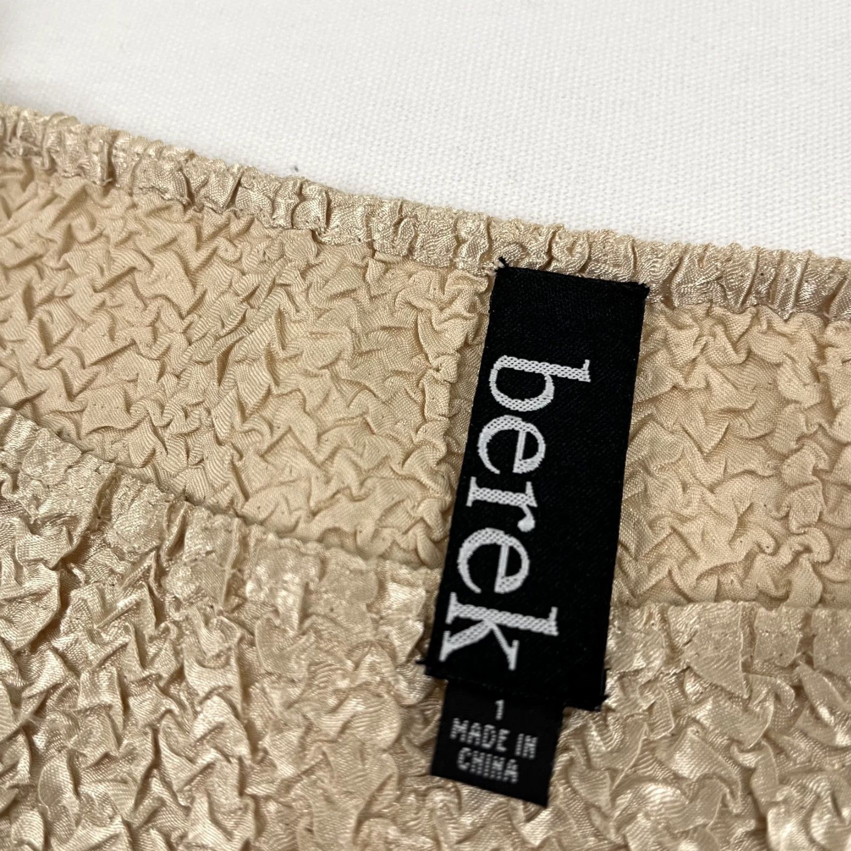 Vintage Berek Blouse Womens 1X Black Brown Crinkle Abstract Novelty Statement Lagom Sleeves 3/4 Casual Workwear | Plus Size Size XL / US 12-14 / IT 48-50 - 2 Thumbnail