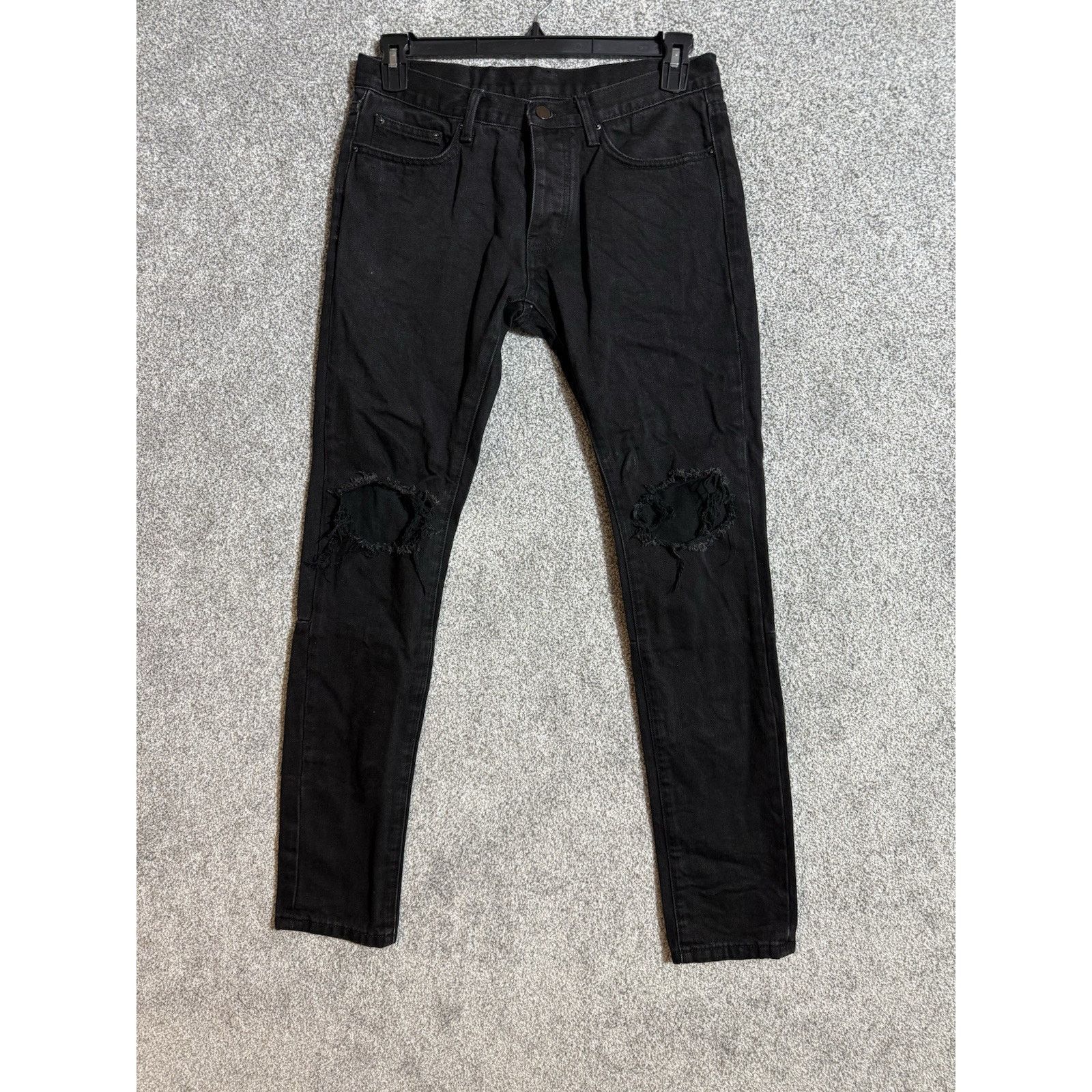 MNML Mnml Jeans Men 31 Distressed Ripped Grunge Edgy Y2K Inspired Size US 31 - 1 Thumbnail