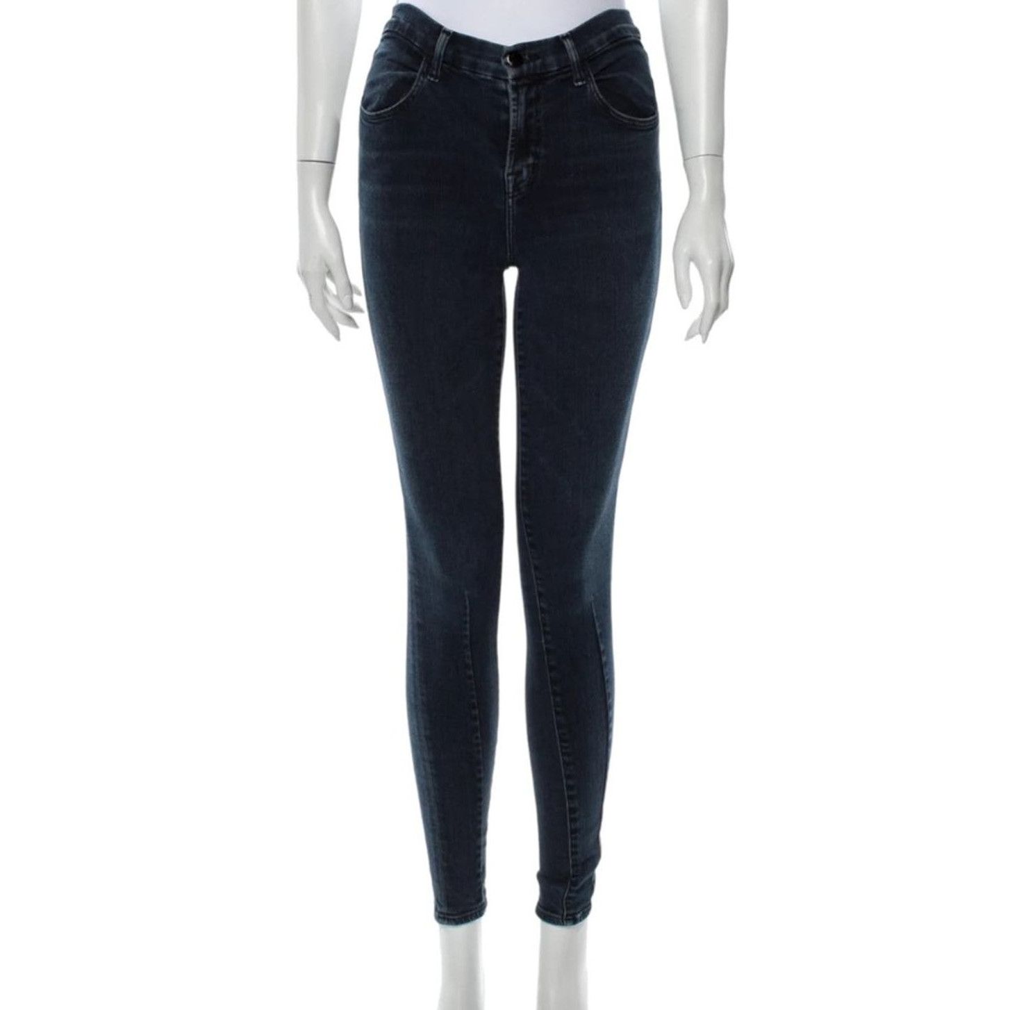 J BRAND Blue Dark Wash High-Rise Skinny Leg Jeans, US24