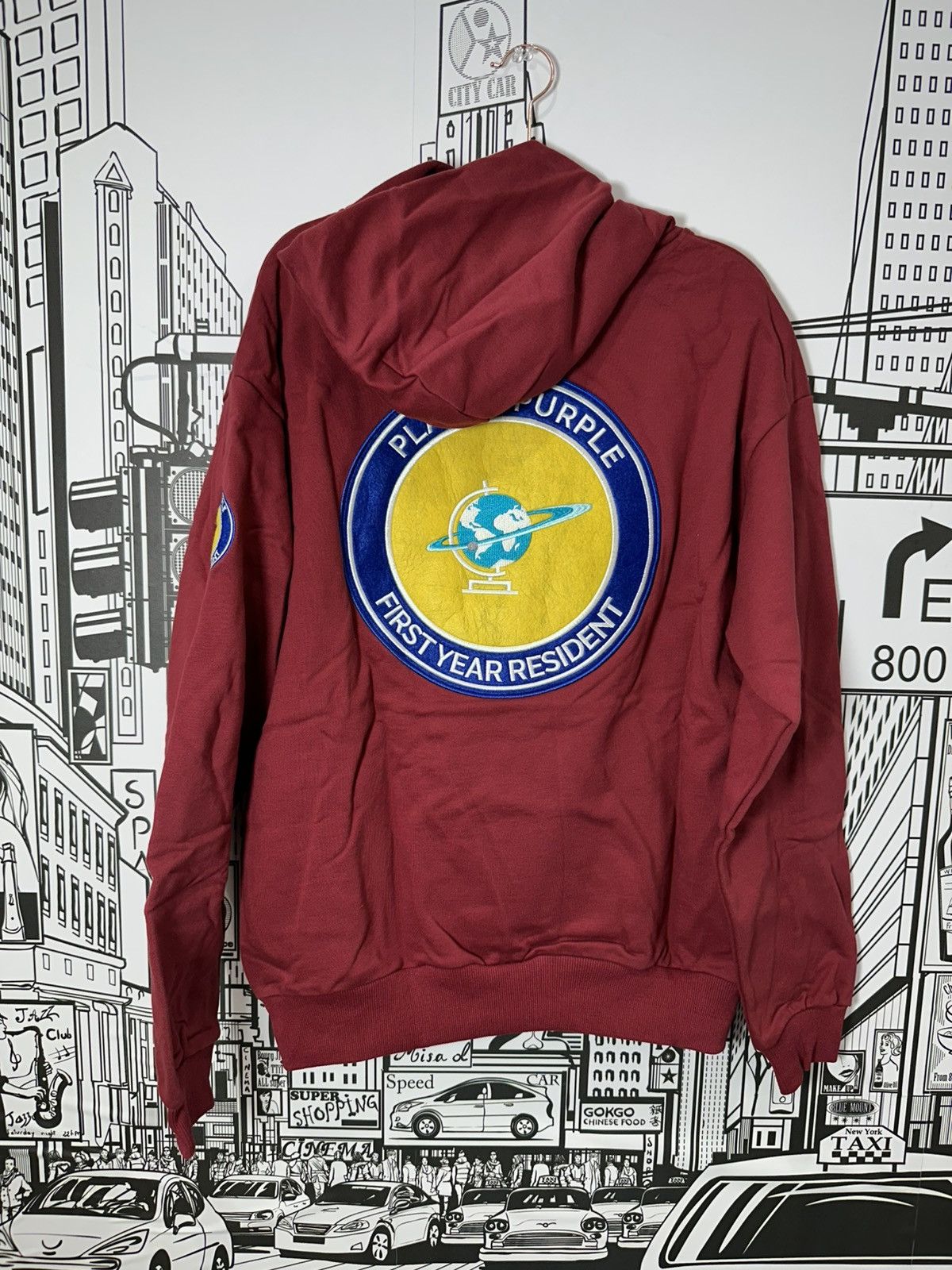 Other Planet Purple Varsity FYR Hoodie 2XL Red Size US XXL / EU 58 / 5 - 1 Thumbnail