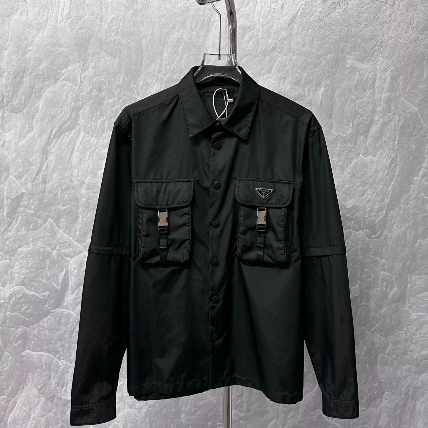 Prada prada detachable sleeve pocket jacket Size US L / EU 52-54 / 3 - 1 Thumbnail