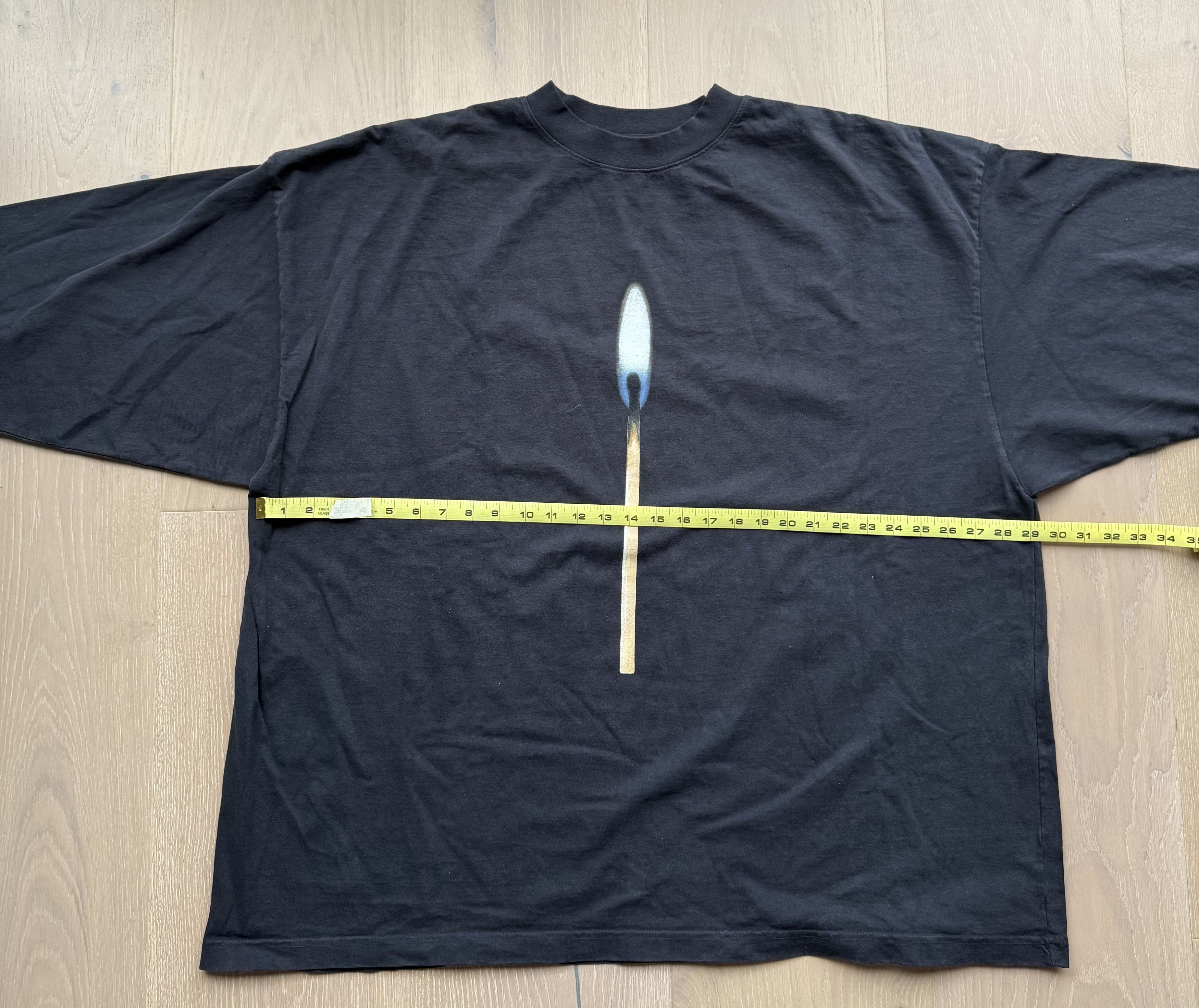 Balenciaga × Gap × Yeezy Kanye West Donda 2 Yeezy Gap Balenciaga Candle Tee Size US L / EU 52-54 / 3 - 5 Thumbnail