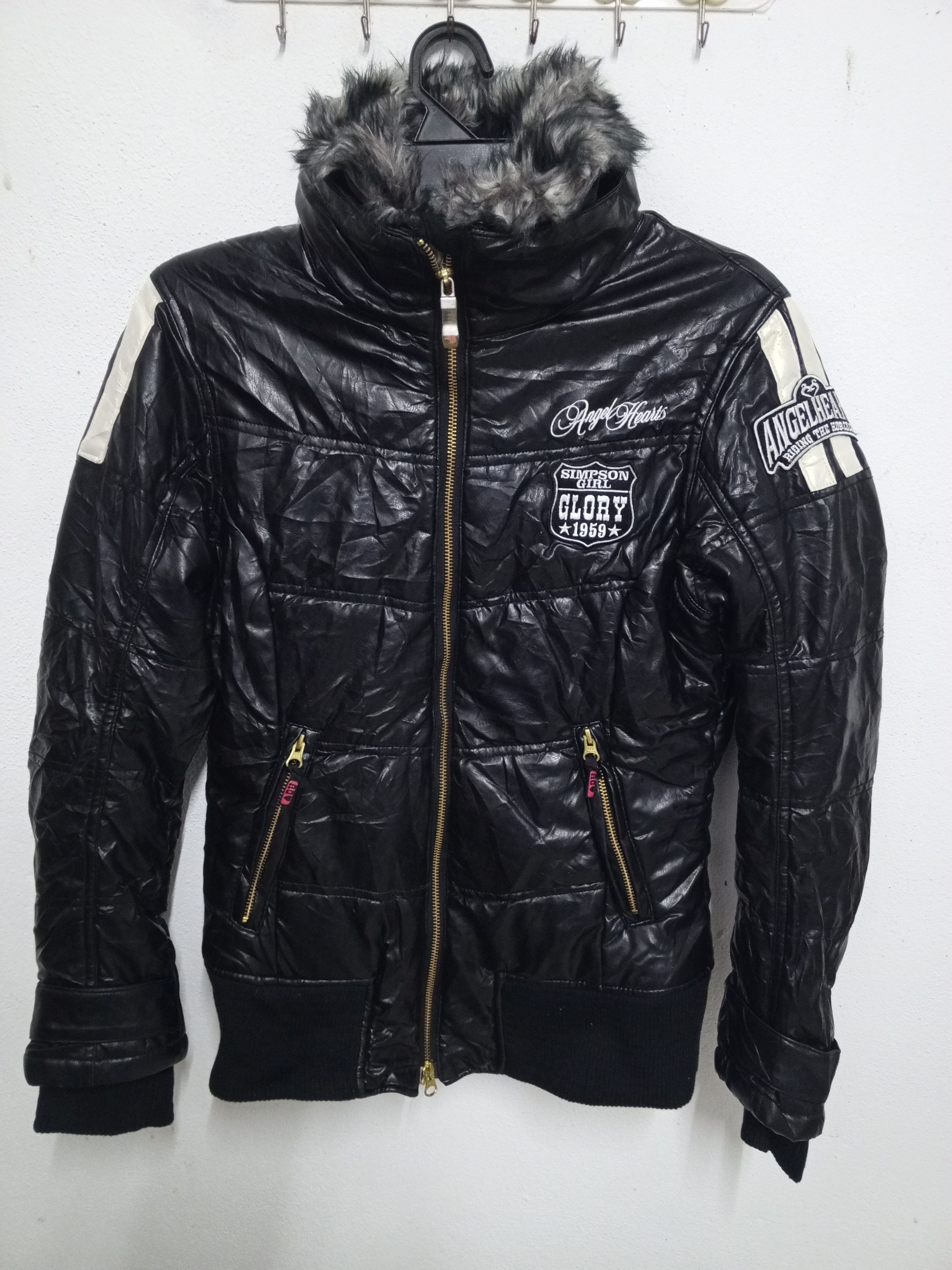 If Six Was Nine 🔥PUNK GIRL🔥 ANGEL HEARTS JACKET FULLBLACK Size M / US 6-8 / IT 42-44 - 3 Thumbnail
