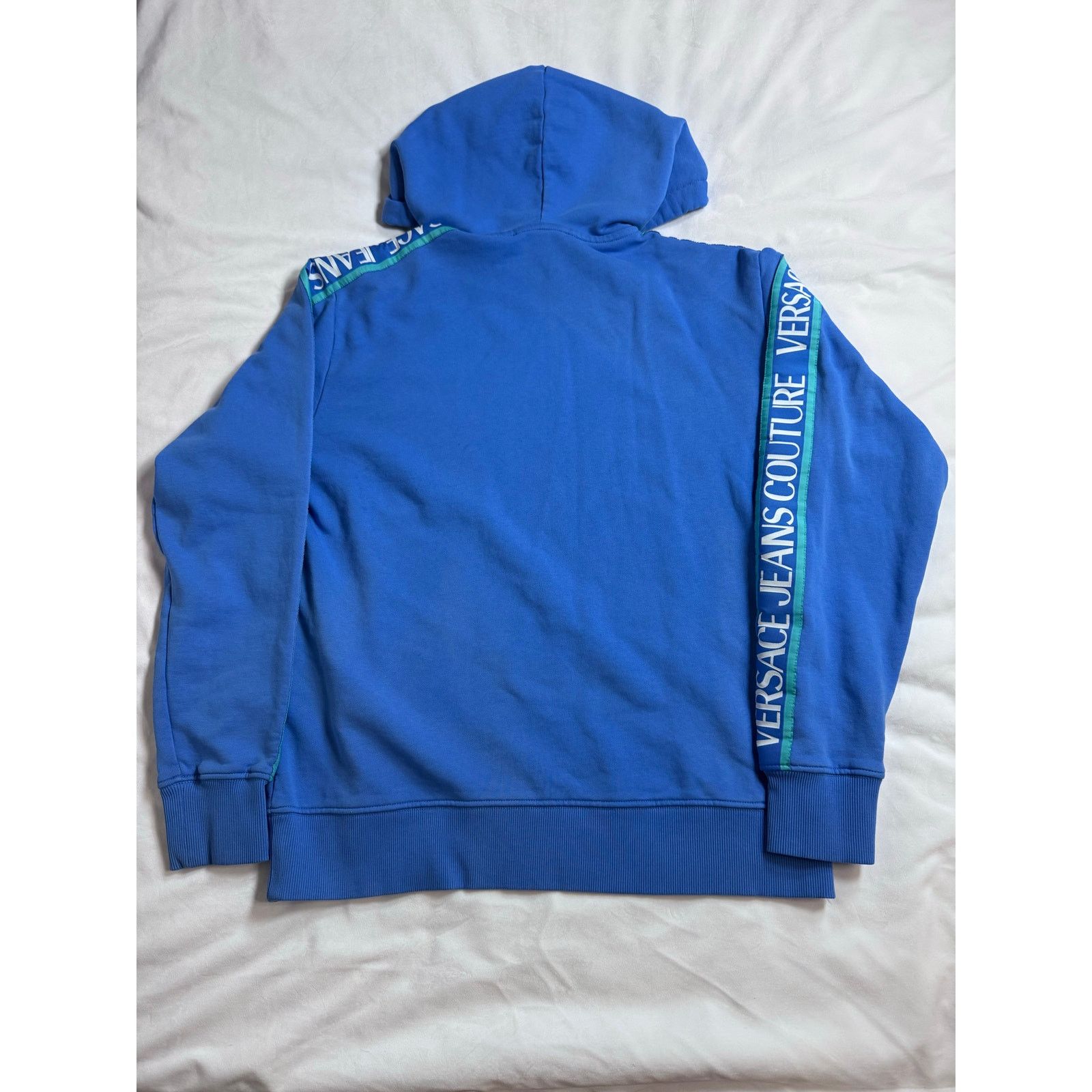 Versace Versace Jeans Couture Tape Logo Hoodie Sweatshirt Size L Size US L / EU 52-54 / 3 - 2 Thumbnail