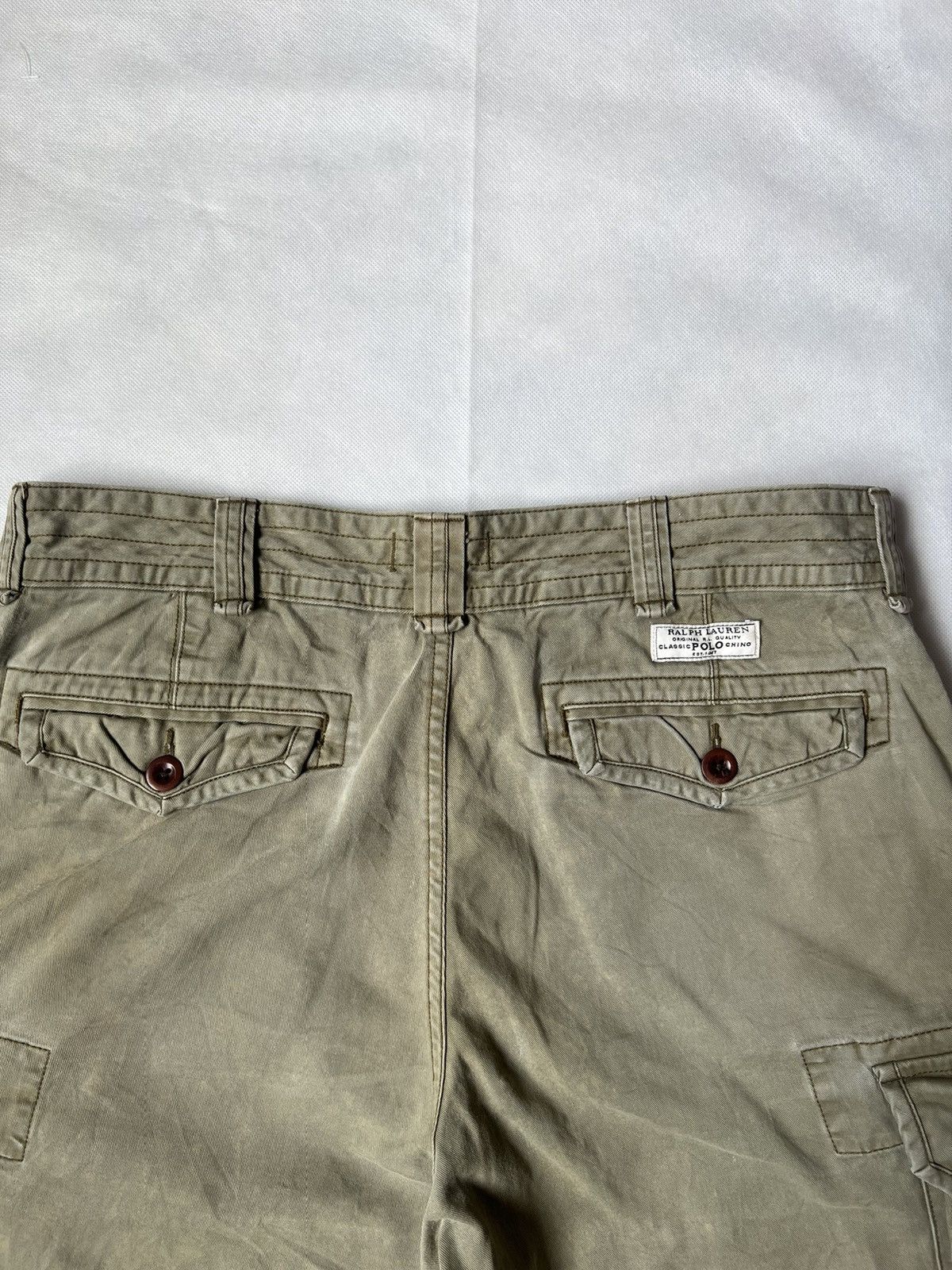 Polo Ralph Lauren Polo Ralph Lauren Green Washed Army Short Cargo Size US 36 / EU 52 - 11 Thumbnail