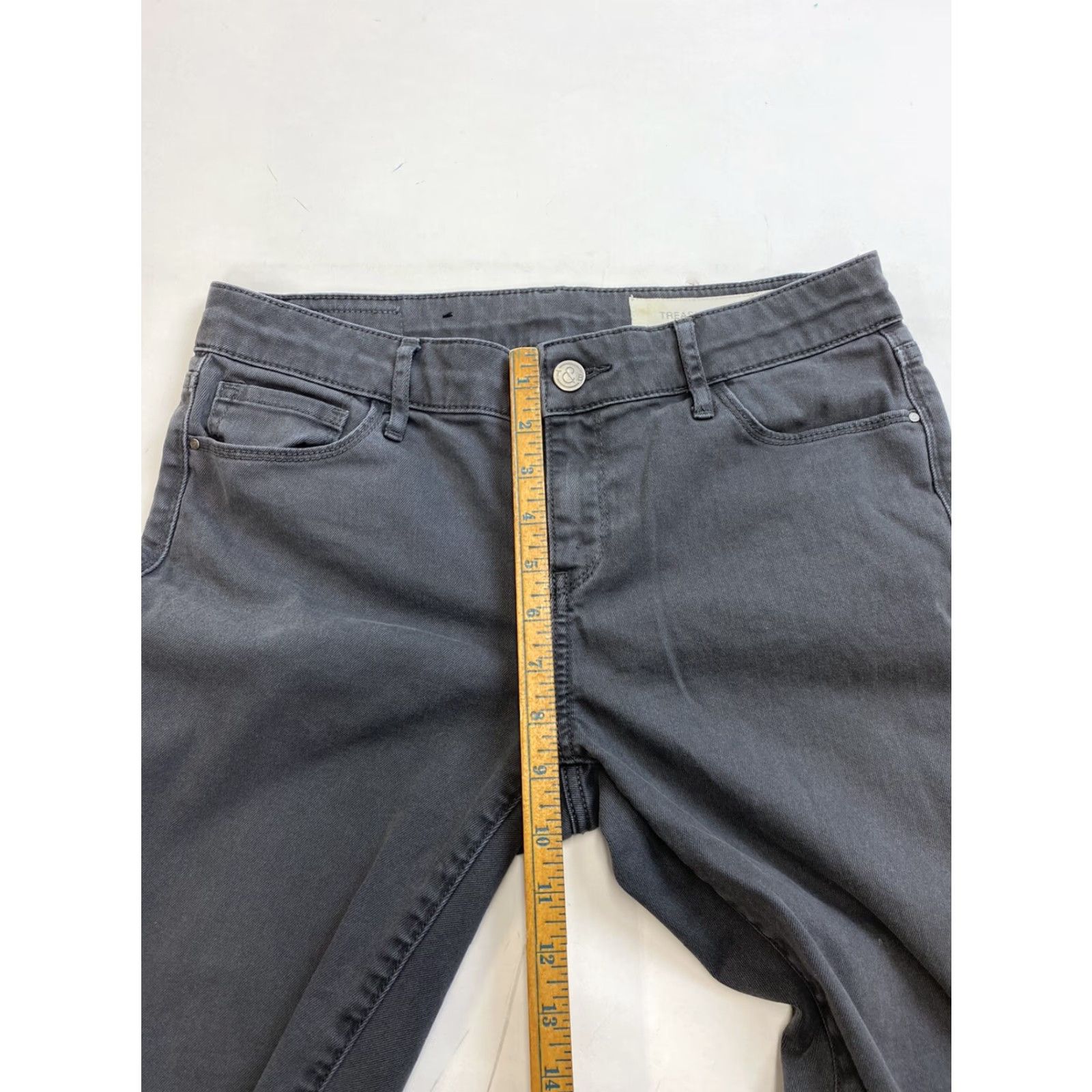 Treasure & Bond Treasure & Bond Jeans Womens Size 27 Gray Distressed Skinny Regular Women Size 27" / US 4 / IT 40 - 5 Thumbnail