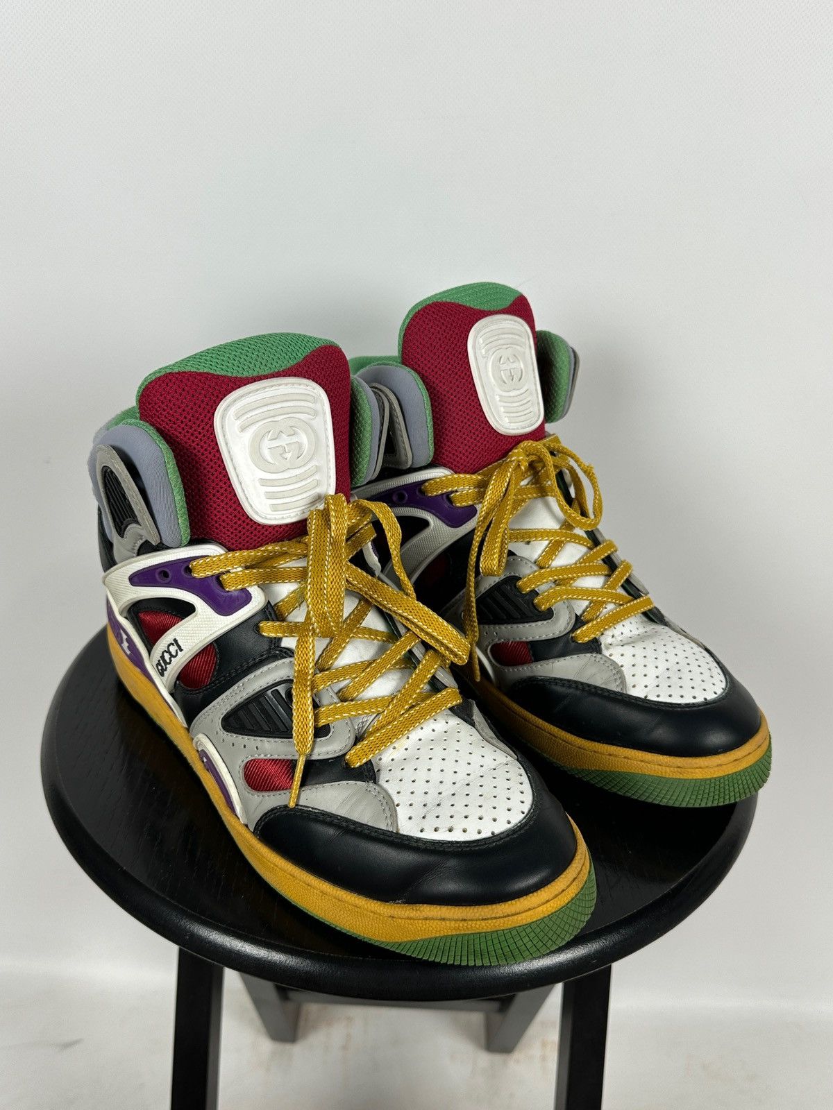 Gucci Gucci Basket Hi Top Sneakers Size US 8.5 / EU 41-42 - 6 Thumbnail