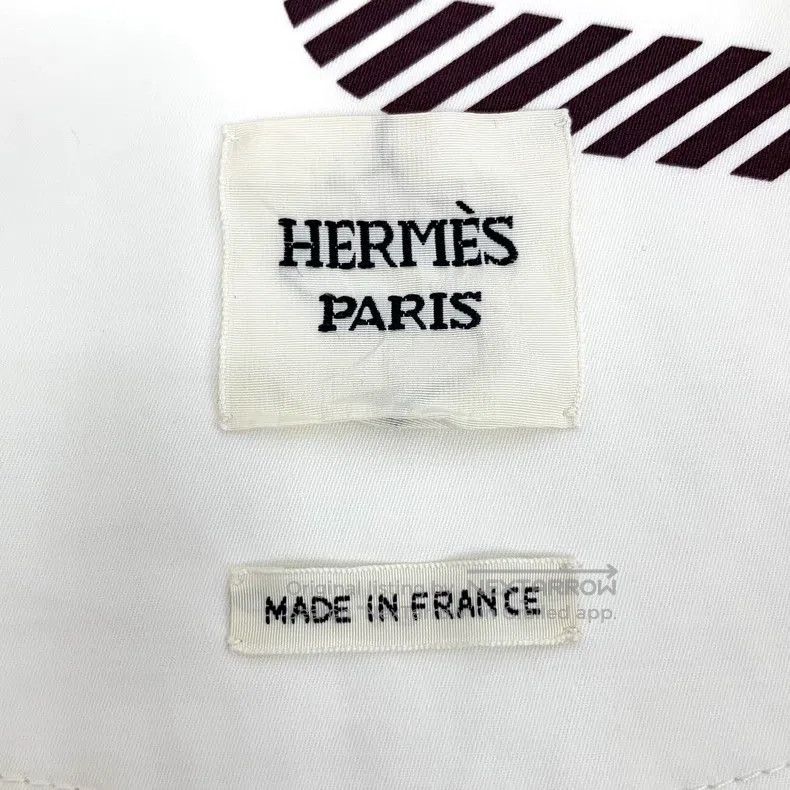 Hermes Hermes White Printed Cotton Single Breasted Long Sleeve Ja Size XXS / US 00 / IT 34 - 5 Thumbnail