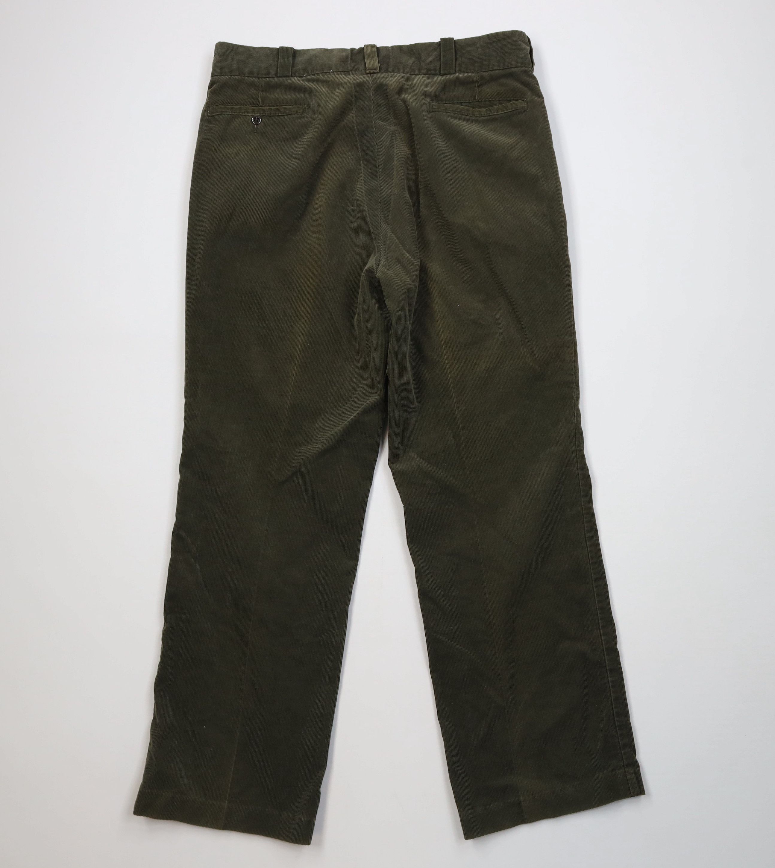 Vintage Vintage 70s Big Mac Flared Wide Leg Corduroy Pants Green USA Size US 36 / EU 52 - 9 Thumbnail