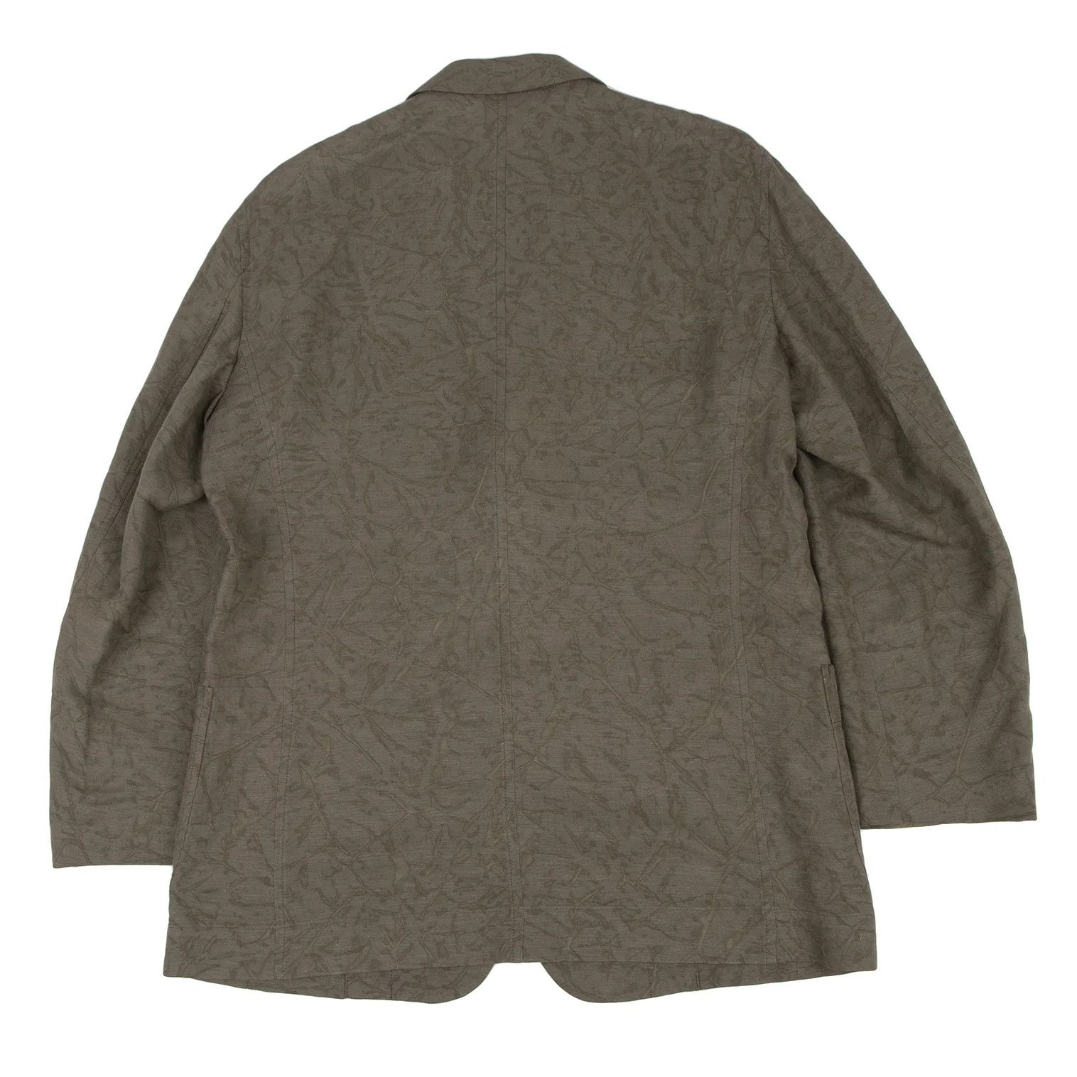 Issey Miyake Linen Lyocell Dyed Patch Pocket Jacket in Mocha2 Size US M / EU 48-50 / 2 - 13 Thumbnail