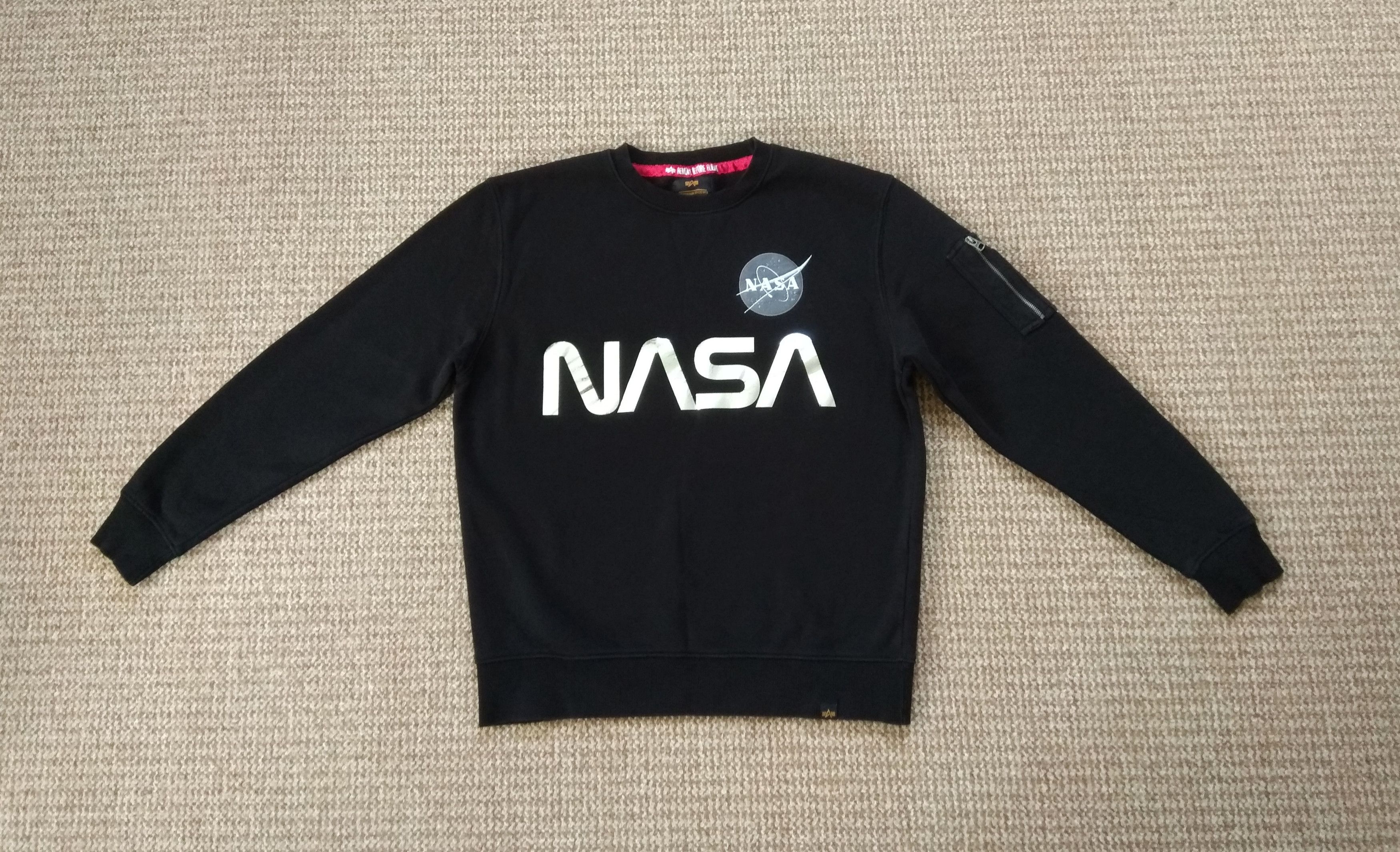 Alpha Industries × NASA Alpha Industries NASA Sweatshirt USA Flag Size US L / EU 52-54 / 3 - 4 Thumbnail
