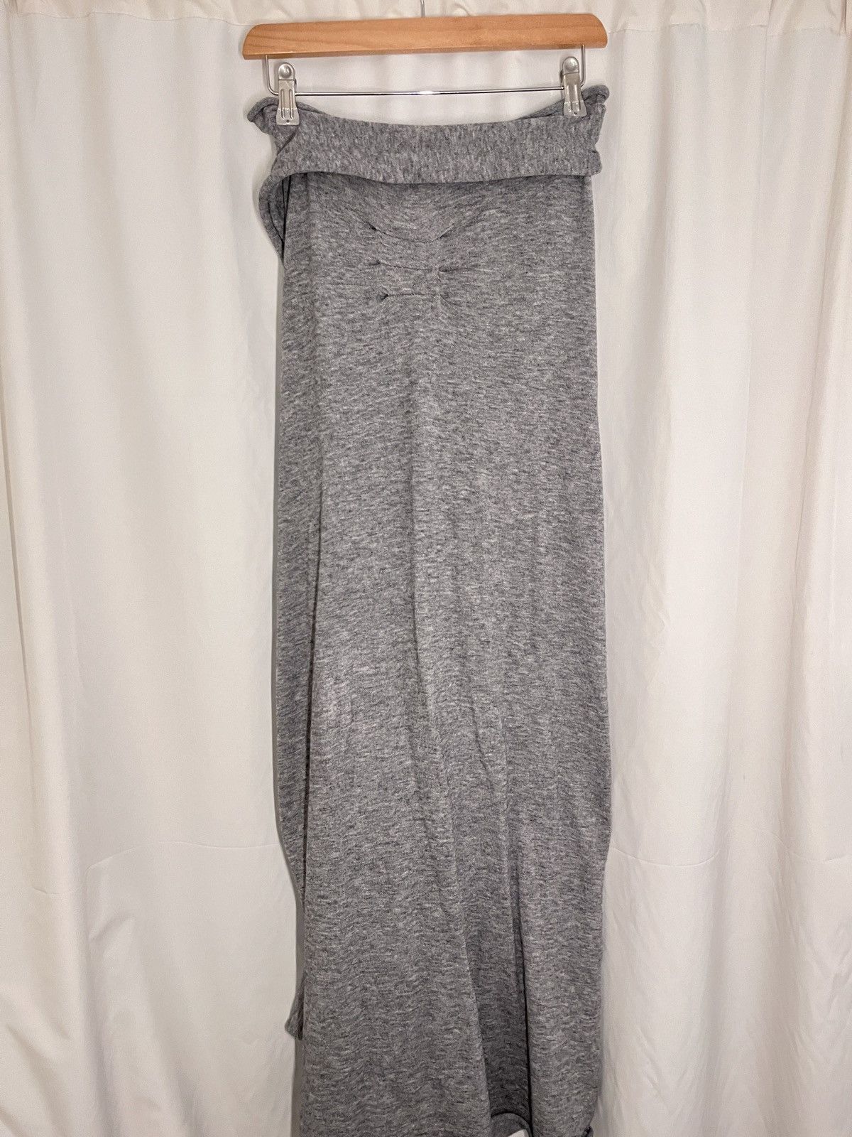 Ottolinger Ottolinger gray drape strap knit maxi skirt Size 30" / US 8 / IT 44 - 3 Thumbnail