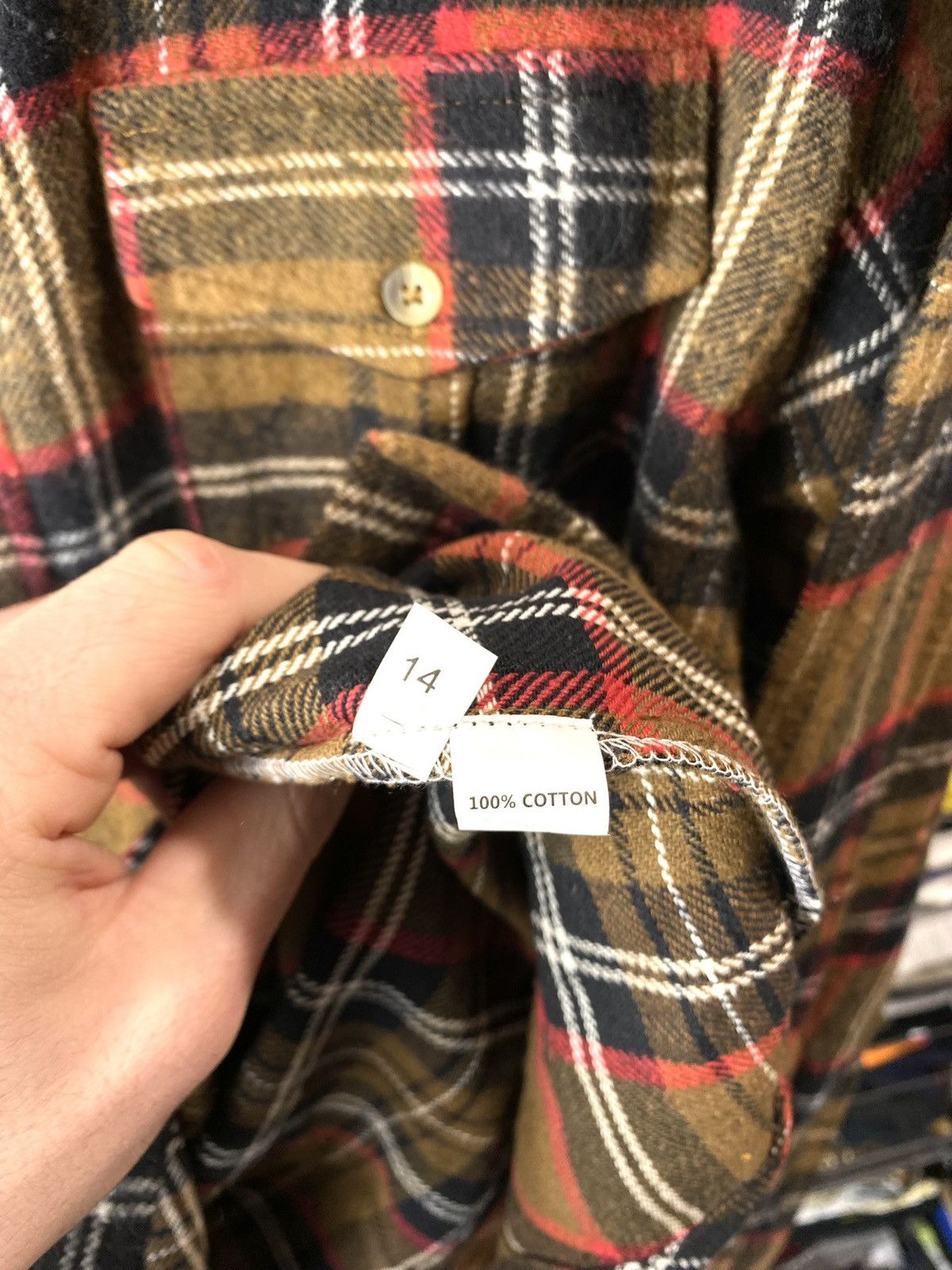 Other Design Travis Scott Brown Flannel Plaid Shirt Checkered Hype Size US L / EU 52-54 / 3 - 6 Thumbnail