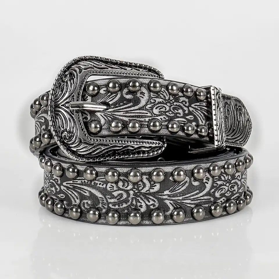 Retro Carved Alloy Needle Buckle