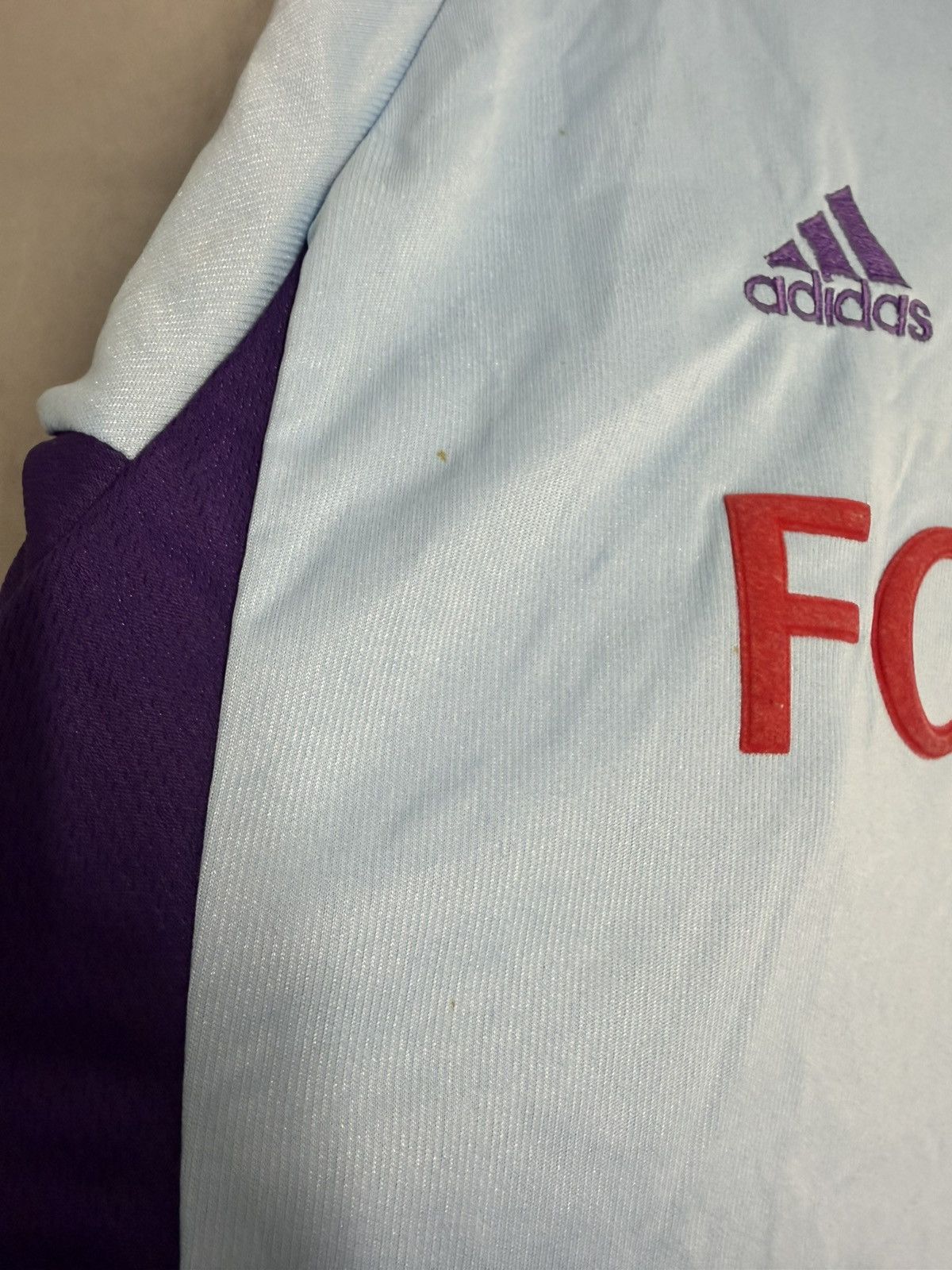 Adidas Vintage 2001/02 Adidas Anderlecht Fortis Away Soccer Jersey Size US XL / EU 56 / 4 - 14 Thumbnail