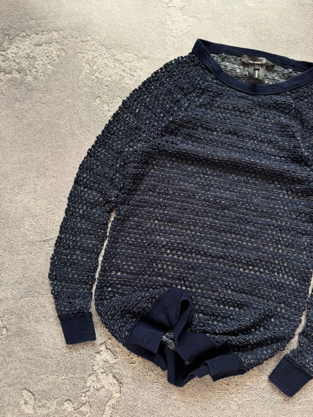 Isabel Marant × Isabel Marant Etoile Isabel Marant 1 mesh long sleeve top shirt jumper knit Size S / US 4 / IT 40 - 2 Thumbnail