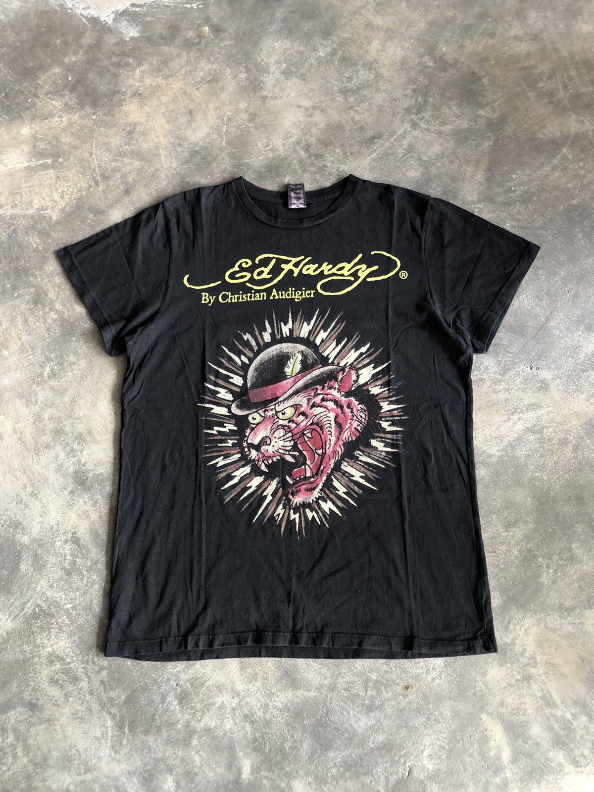 Christian Audigier × Ed Hardy × Vintage Vintage Ed Hardy Y2K Tiger Digger Streetwear Japanese Bundle Size US XL / EU 56 / 4 - 1 Thumbnail