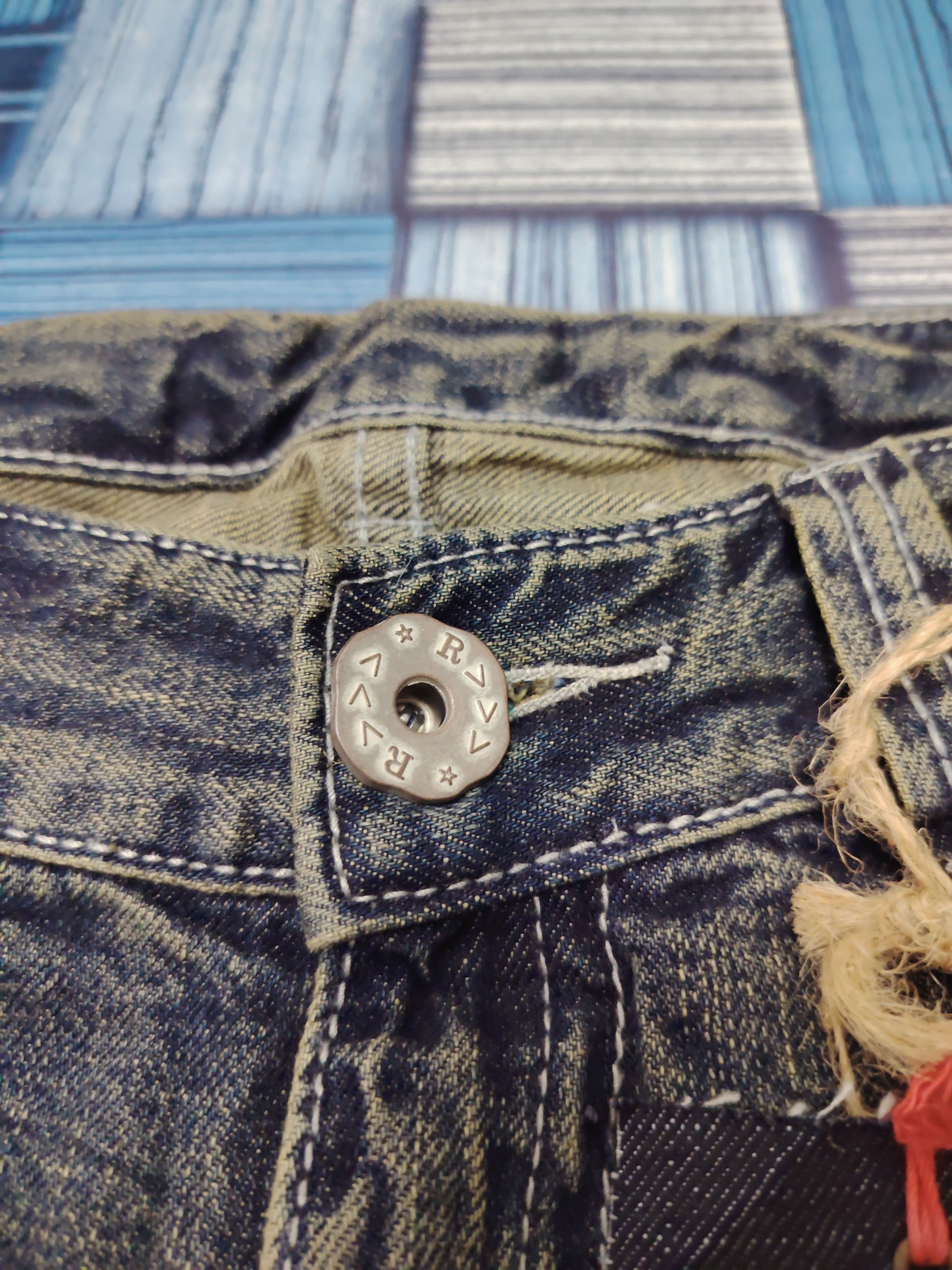 Hysteric Glamour 💥Insane💥 R>>> Jeans RH193 Mud Wash Flared Jeans Size US 31 - 8 Thumbnail