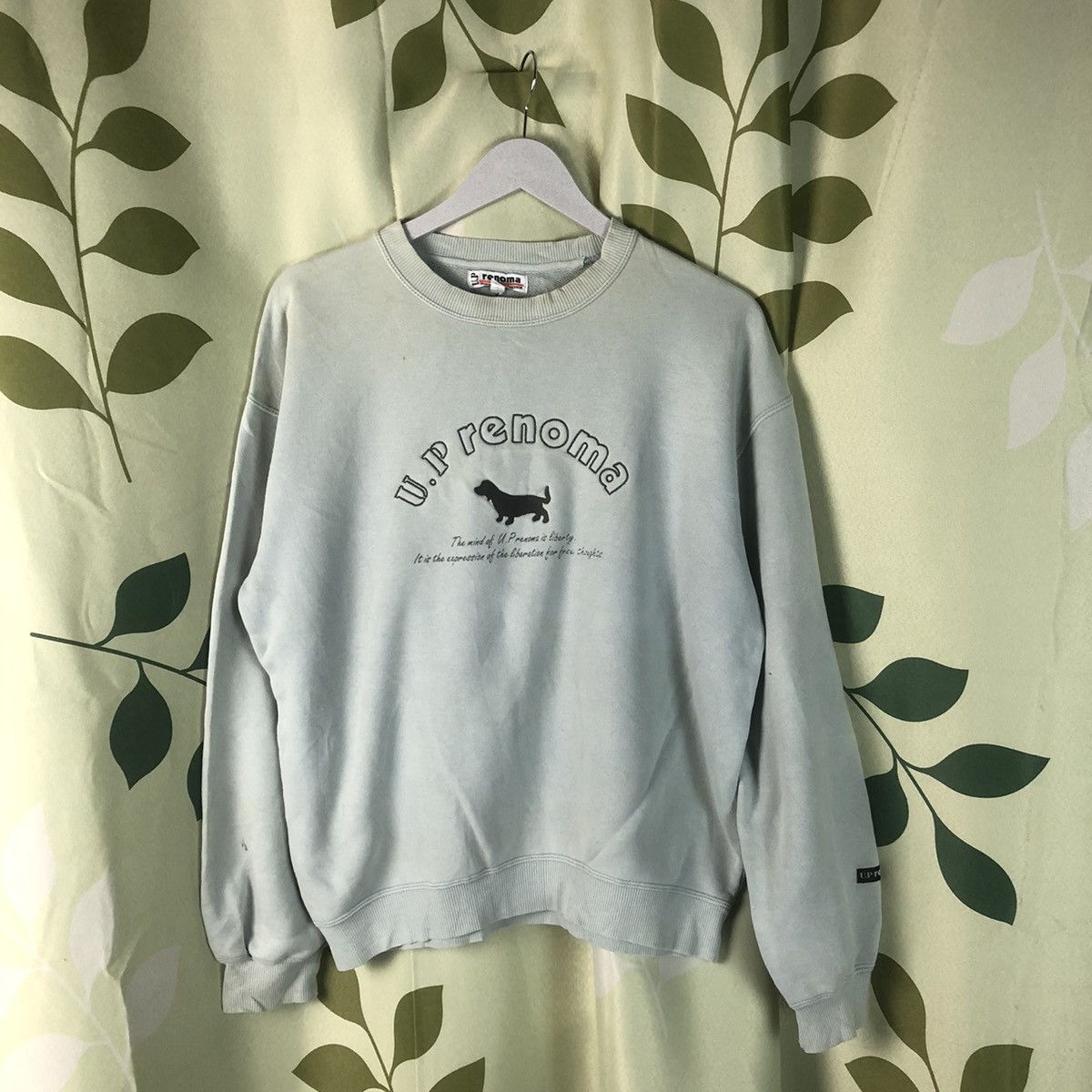 image of U.p Renoma Vintage Mint Sweatshirt 7435, Men's (Size Large)