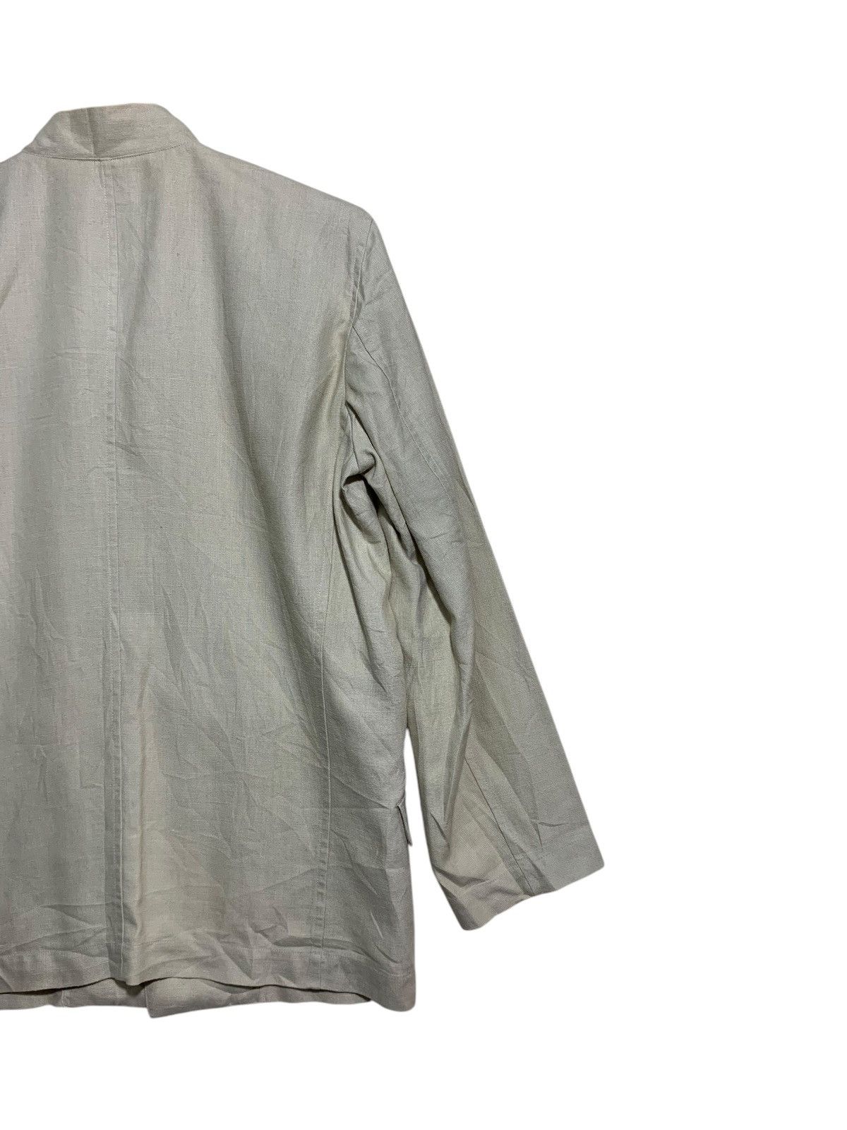 Issey Miyake 🔥PLANTATION ISSEY MIYAKE ONE BUTTON LINEN JACKETS Size US M / EU 48-50 / 2 - 7 Thumbnail