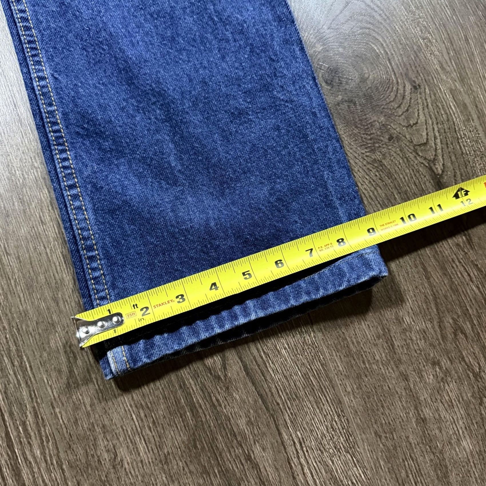 Levi's VINTAGE Levi's 517 Bootcut Jeans Mens 30x25 Blue Dark Wash Regular Fit Denim Classic Jeans Size 30" / US 8 / IT 44 - 8 Thumbnail