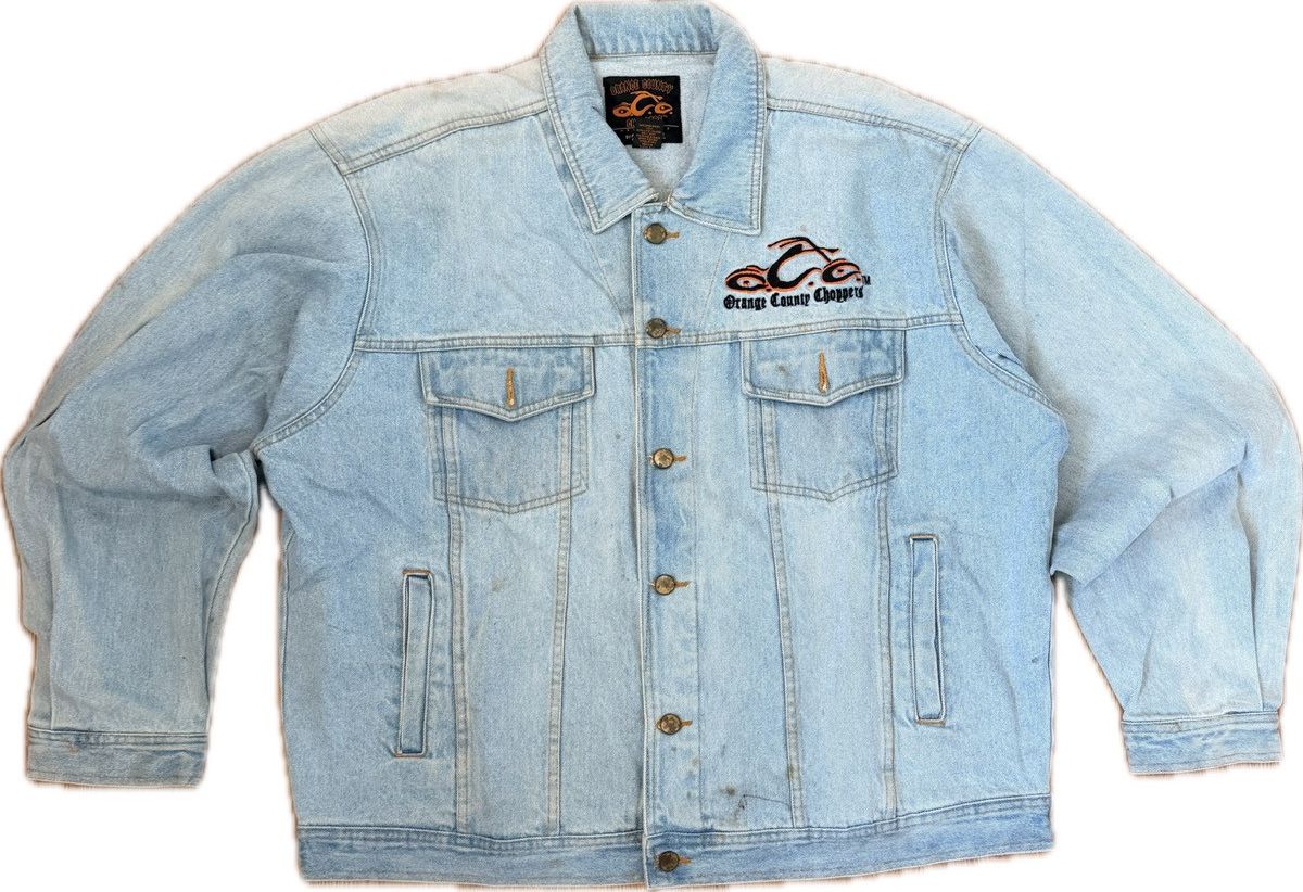 Other Vintage Orange County Heavy Denim Jacket Size US XXL / EU 58 / 5 - 2 Thumbnail