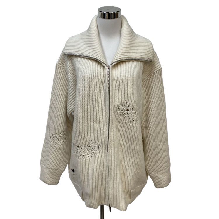 Dior Christian Dior Bee Logo Zip-up Cardigan FR 36 Size XS / US 0-2 / IT 36-38 - 1 Thumbnail