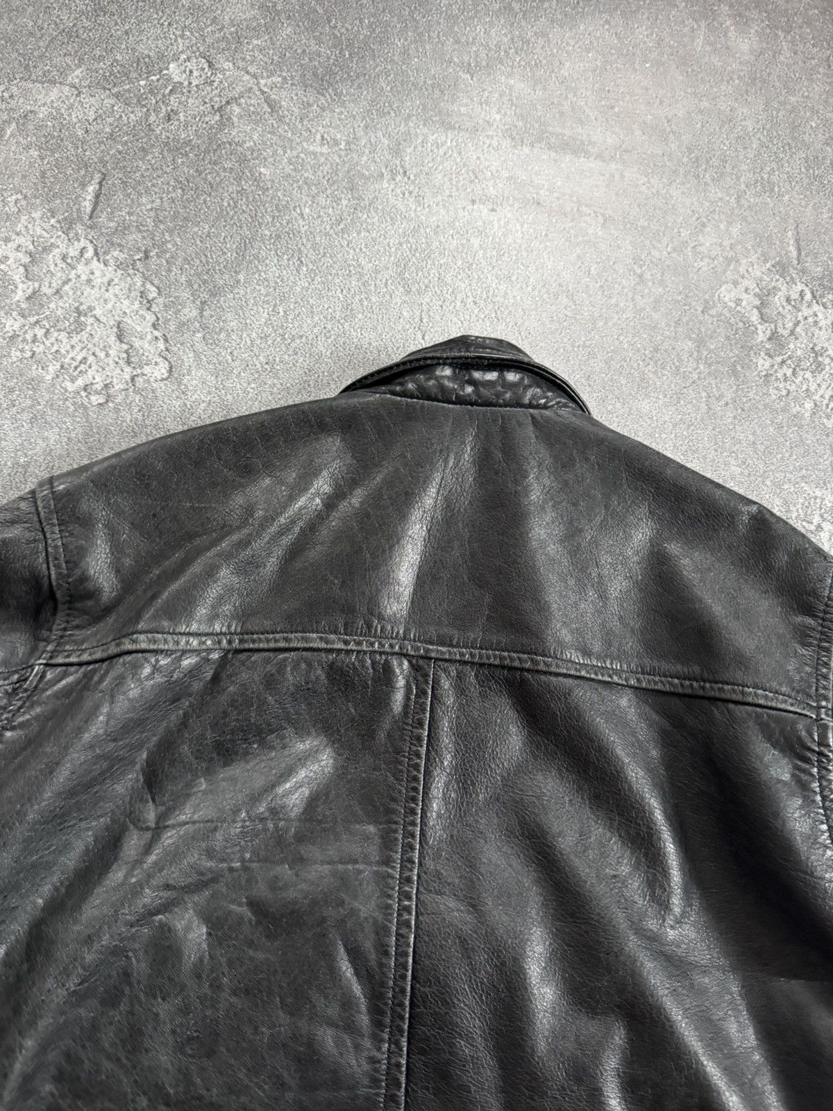 Genuine Leather Rhode Island S/size leather aviator bomber zip jacket pilot Size US S / EU 44-46 / 1 - 18 Thumbnail