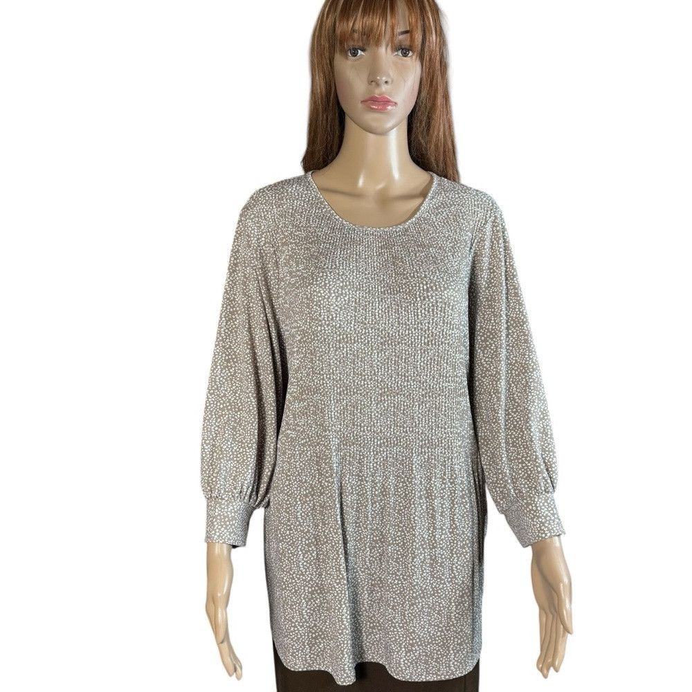 Adrianna Papell NWT New $79 Adrianna Papell Animal Print Pleated 3/4 Sleeve Size XL / US 12-14 / IT 48-50 - 1 Thumbnail