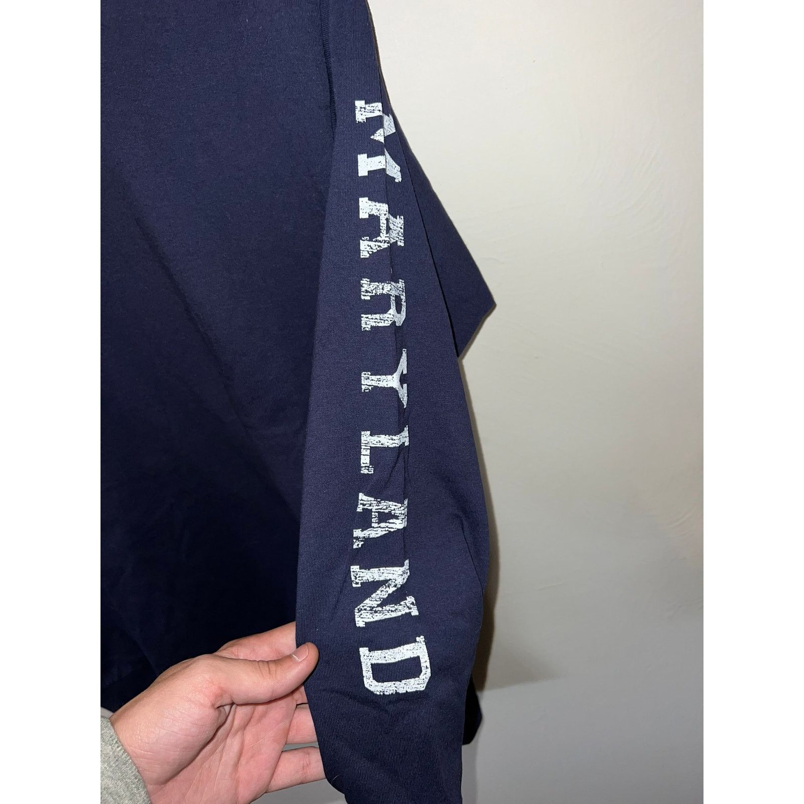 Vintage Vintage Maryland Long Sleeve Shirt Blue 90s USA Made Small Size US S / EU 44-46 / 1 - 2 Thumbnail
