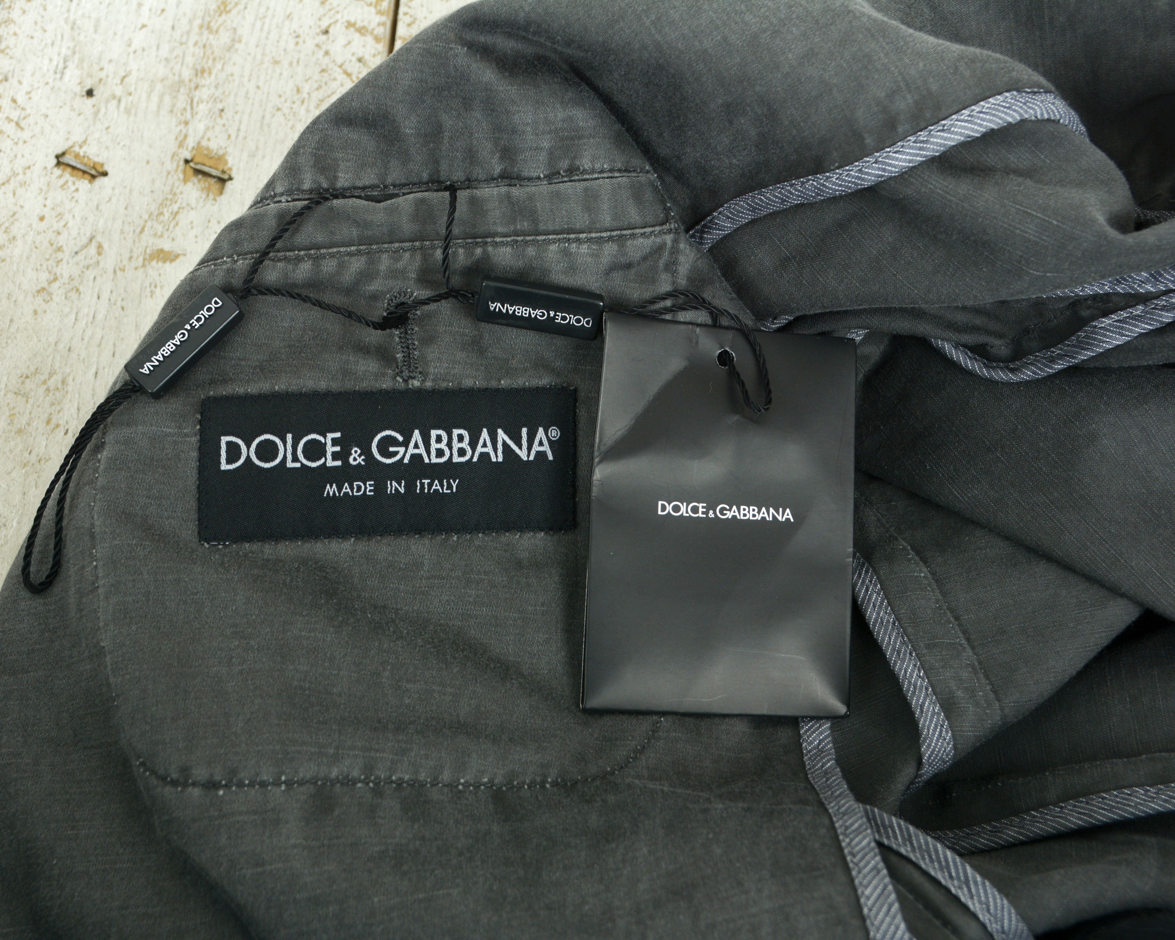 Dolce & Gabbana Brand New Men Uk 36 Us Linen Cotton Blazer Suit Jacket Coat Size 36R - 6 Thumbnail