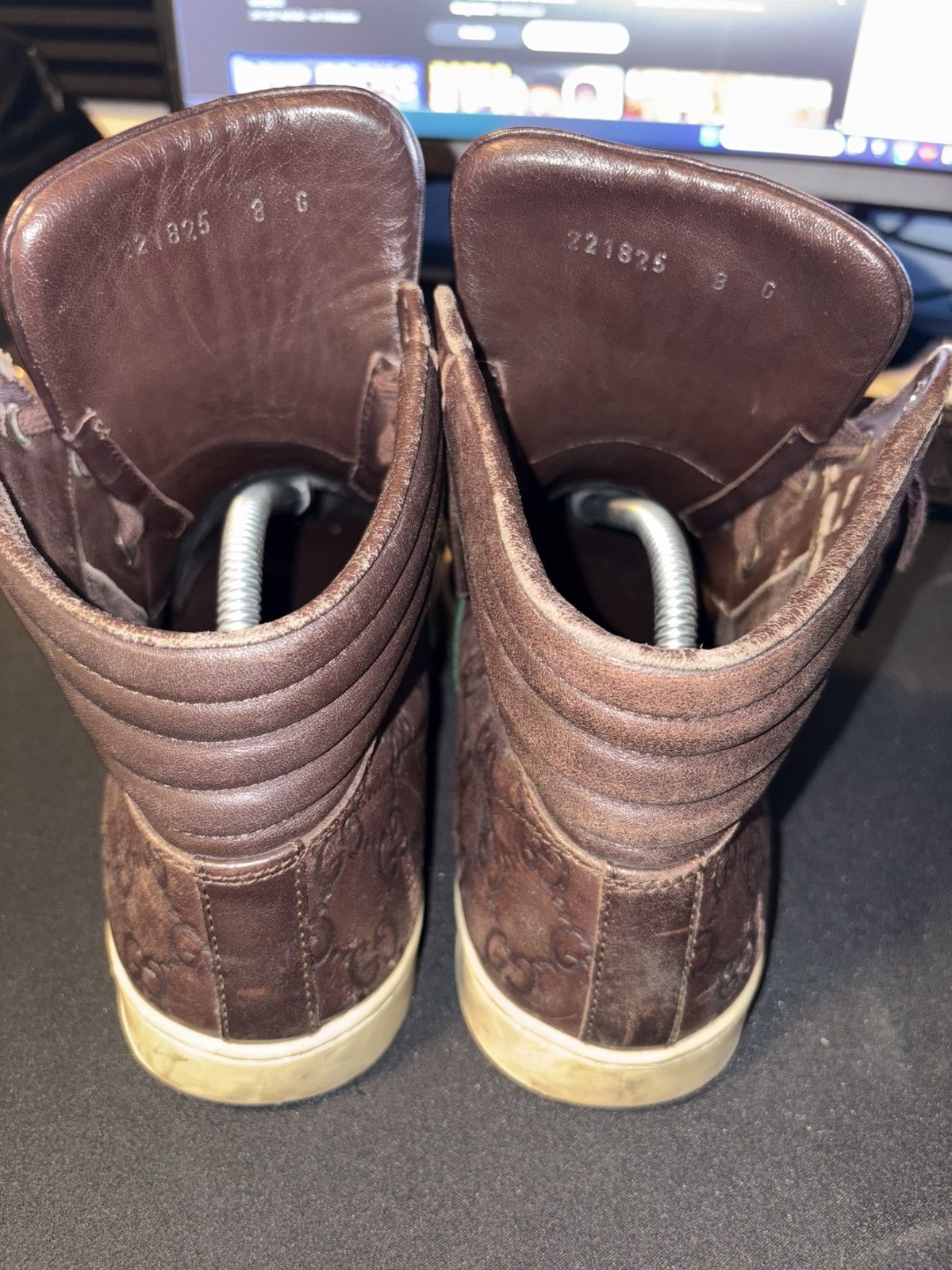 Gucci Gucci High Top Leather Sneaker Size US 9 / EU 42 - 5 Thumbnail