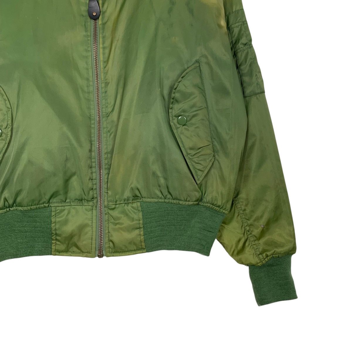 Vintage BE-J Work and Casual Trashed Bomber Jacket #2480-C111 Size US M / EU 48-50 / 2 - 4 Thumbnail