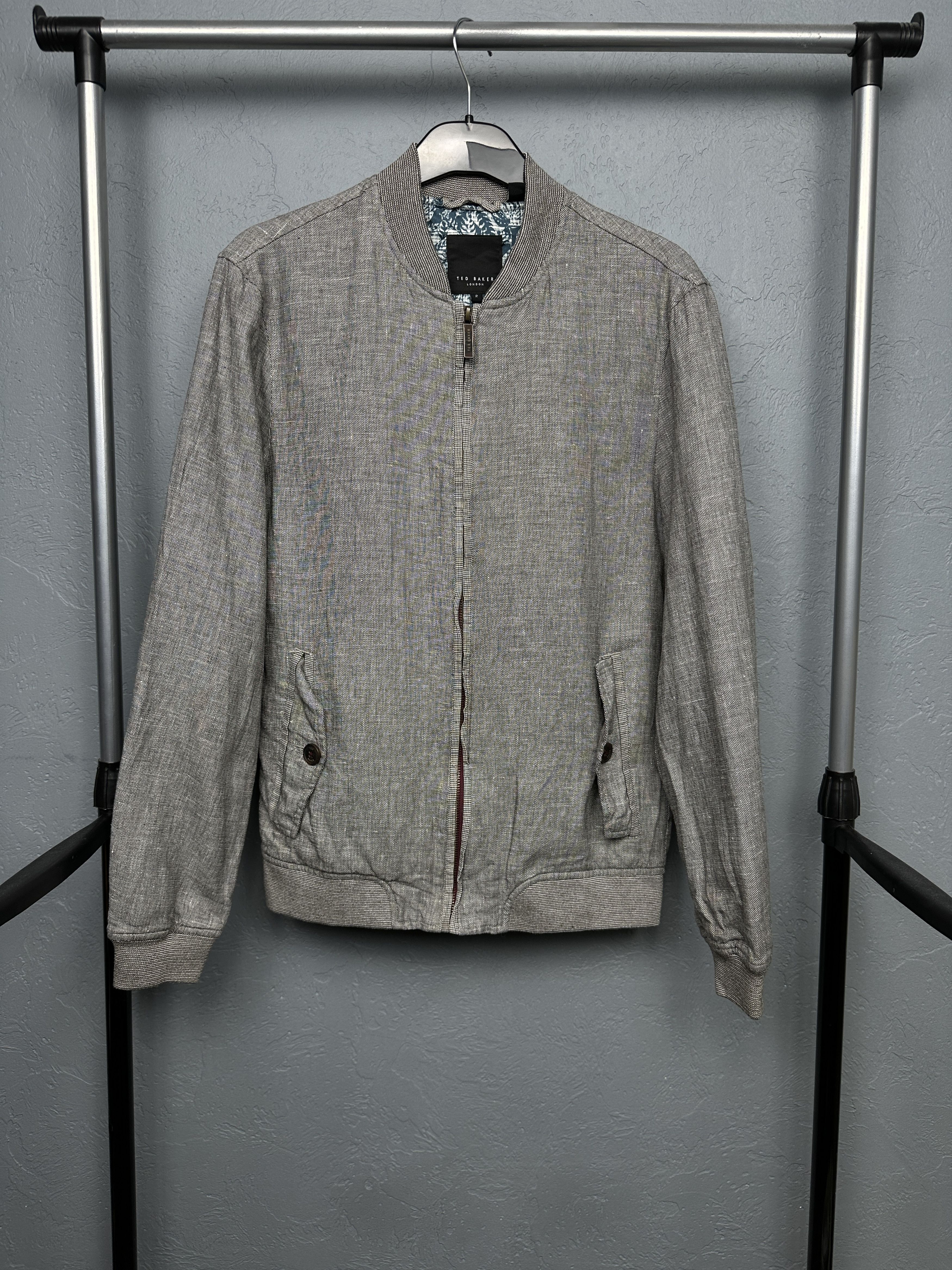 Ted Baker Ted Baker Mens Linen - Cotton Bomber Jacket Size US S / EU 44-46 / 1 - 1 Thumbnail