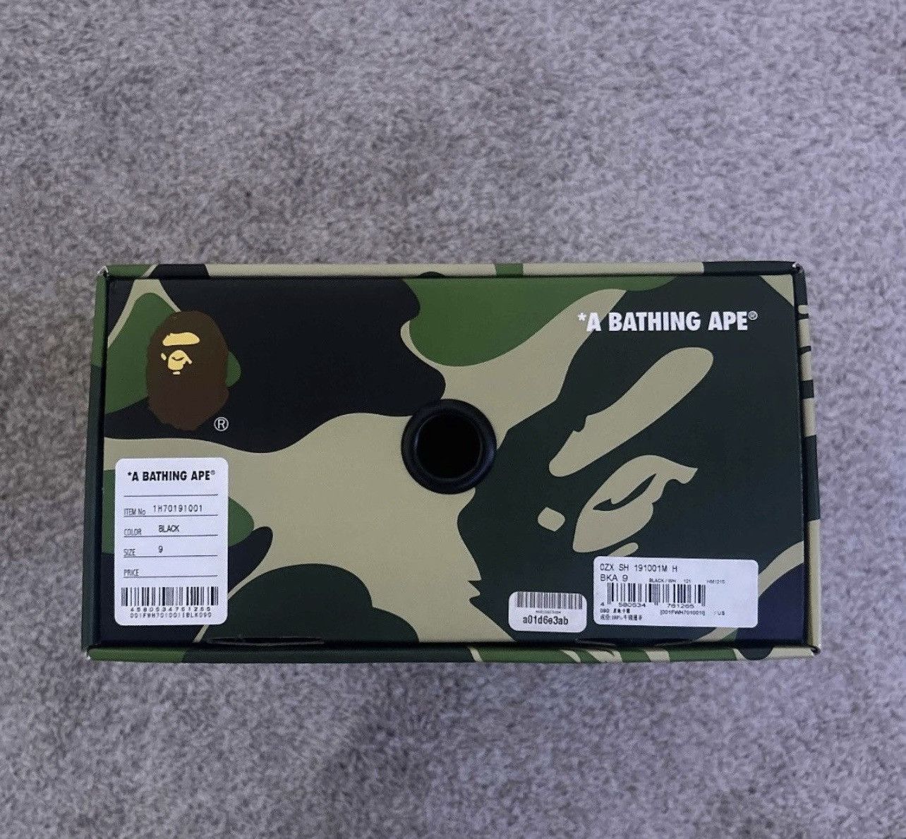 Bape Bapesta 'Black' Size US 9 / EU 42 - 9 Thumbnail