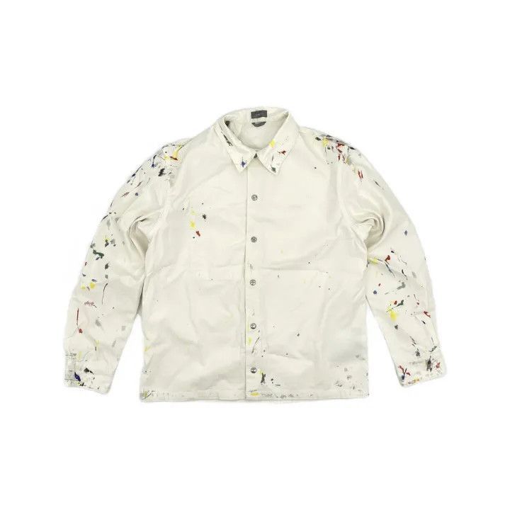 Dior Dior Dior Men's Cotton Denim Print Shirt 0079-2507 Size US L / EU 52-54 / 3 - 2 Thumbnail