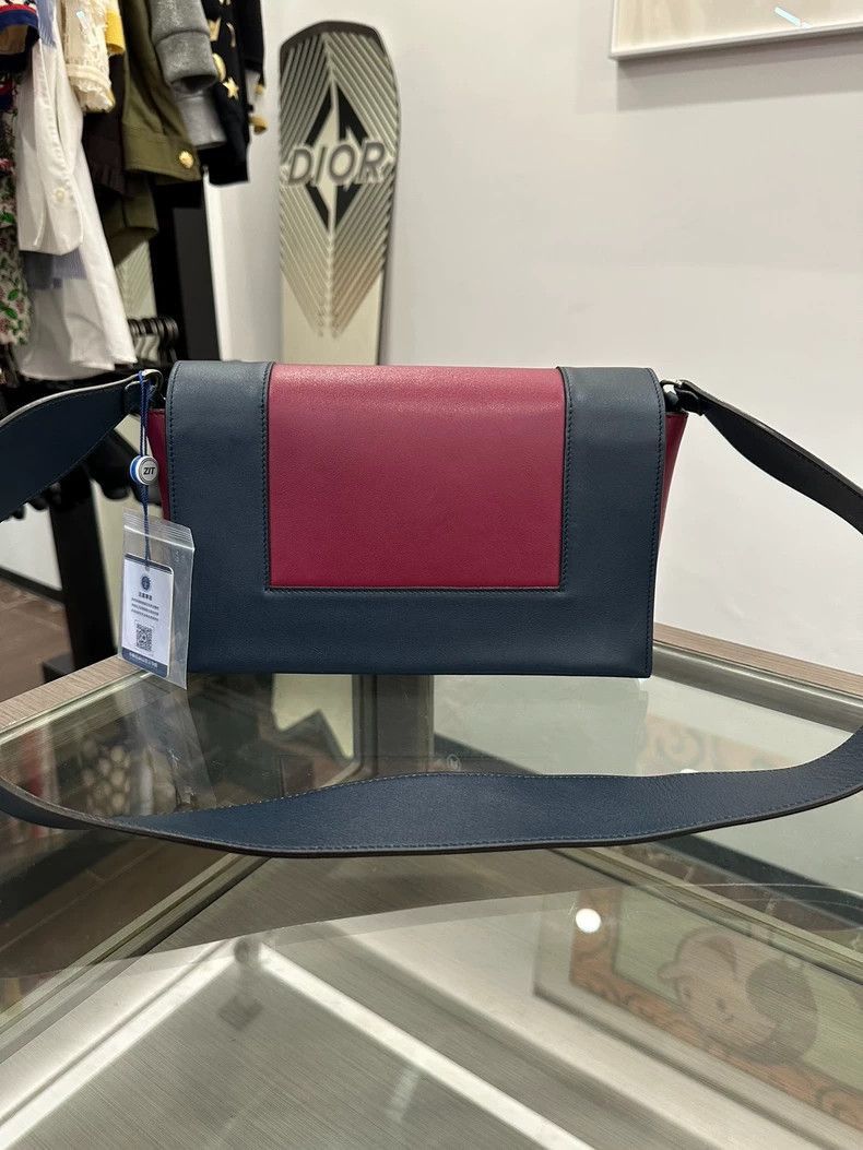 Celine Celine Red Blue Color Block Shoulder Bag Size ONE SIZE - 2 Thumbnail