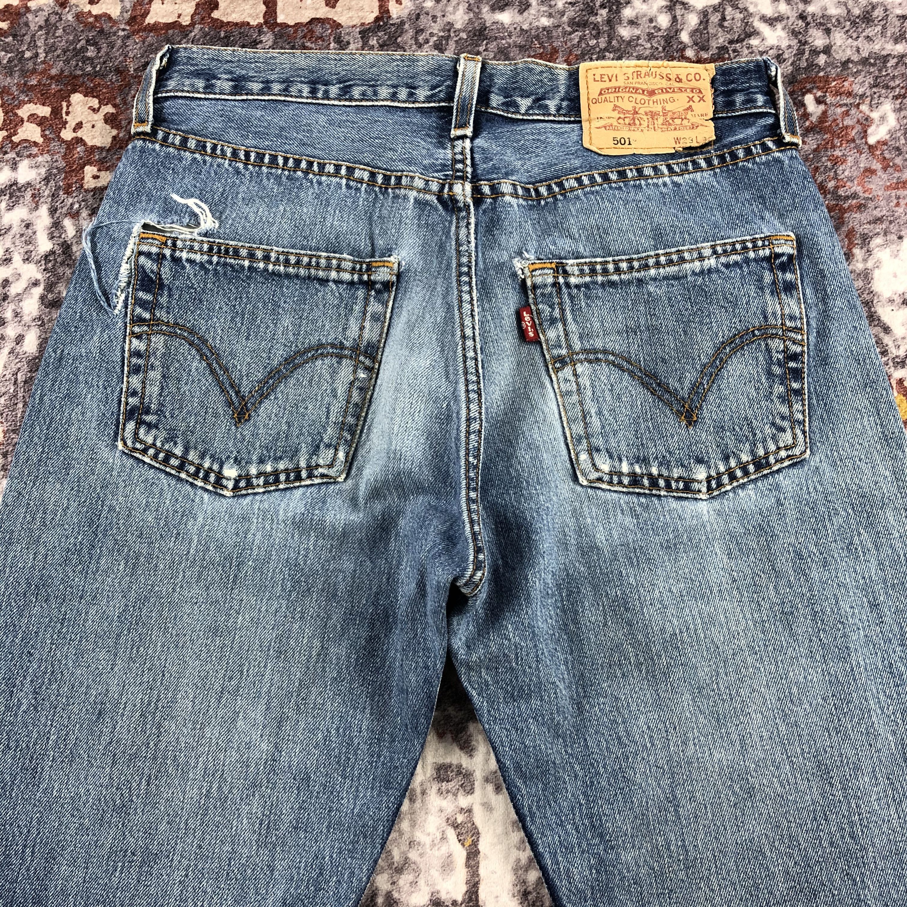 Levi's × Vintage Vintage Blue Wash Levis 501 Jeans-JM2299 Size US 30 / EU 46 - 5 Thumbnail