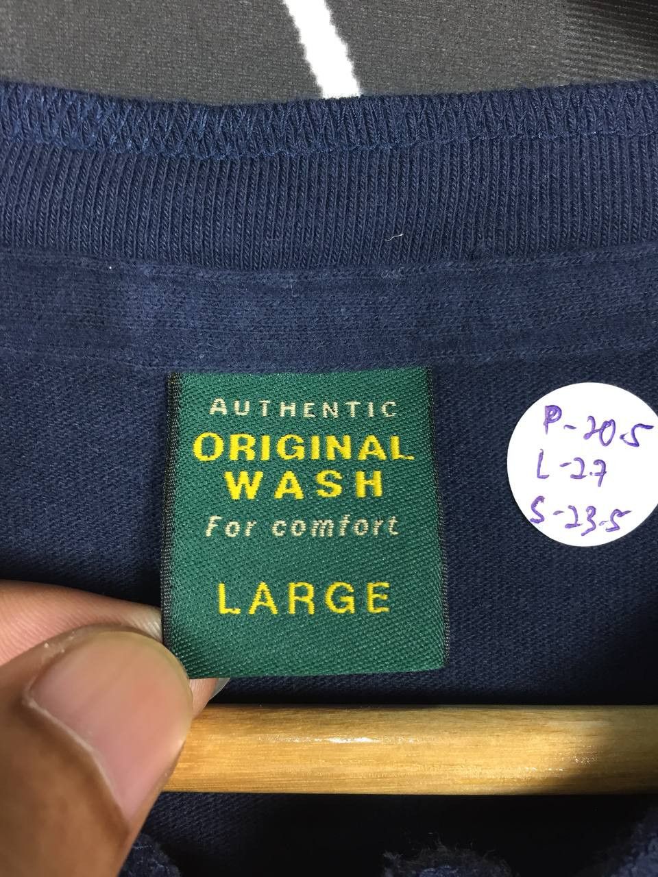 Japanese Brand × Uniqlo Uniqlo Authentic Original Wash Henley Neck Longsleeve Tee Size US L / EU 52-54 / 3 - 9 Thumbnail