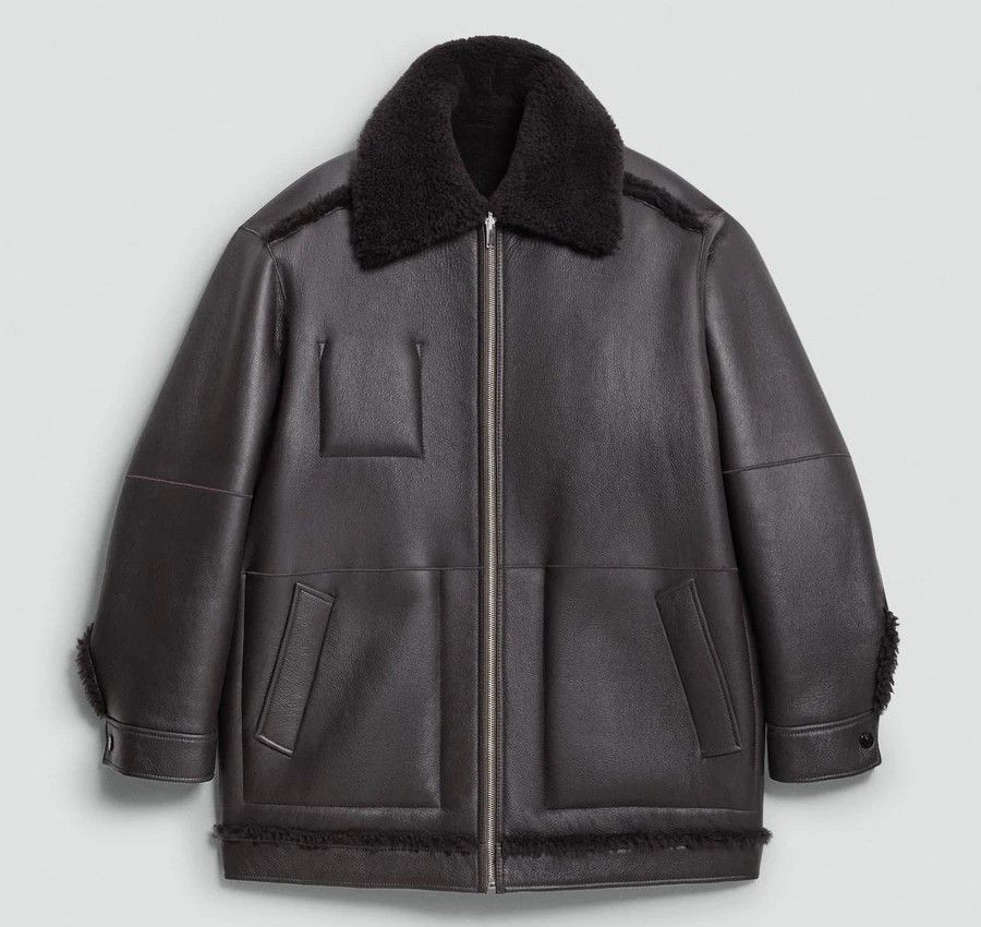 Theory Theory Cacao Aero Shearling Coat Size M / US 6-8 / IT 42-44 - 7 Thumbnail