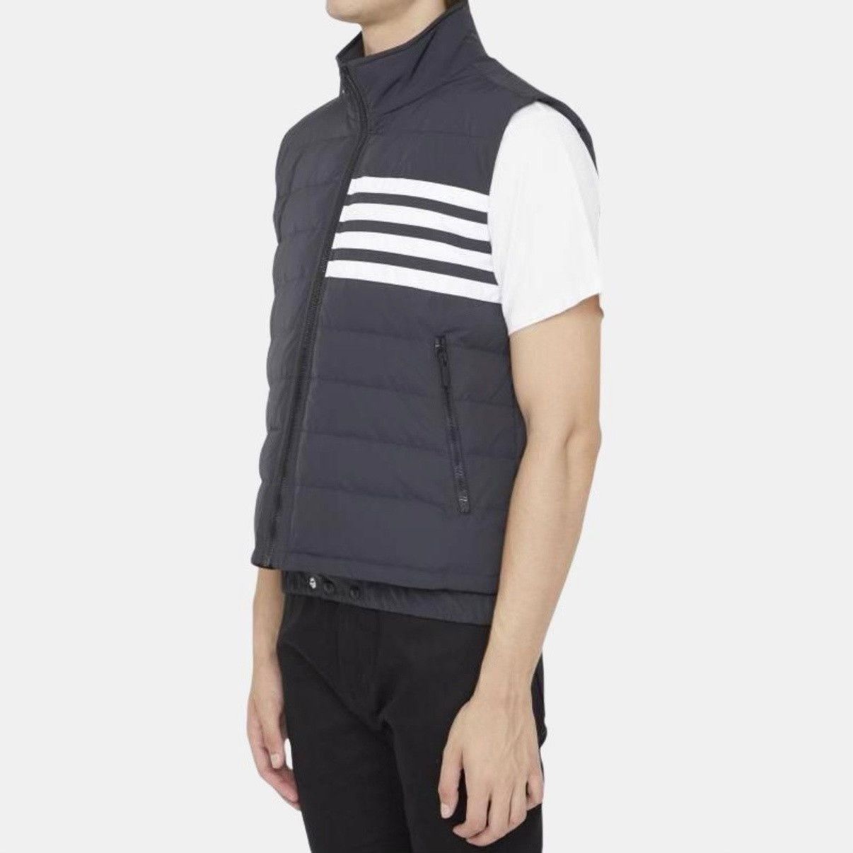 Thom Browne Thom Browne Classic Stripe Down Vest Size US S / EU 44-46 / 1 - 7 Thumbnail