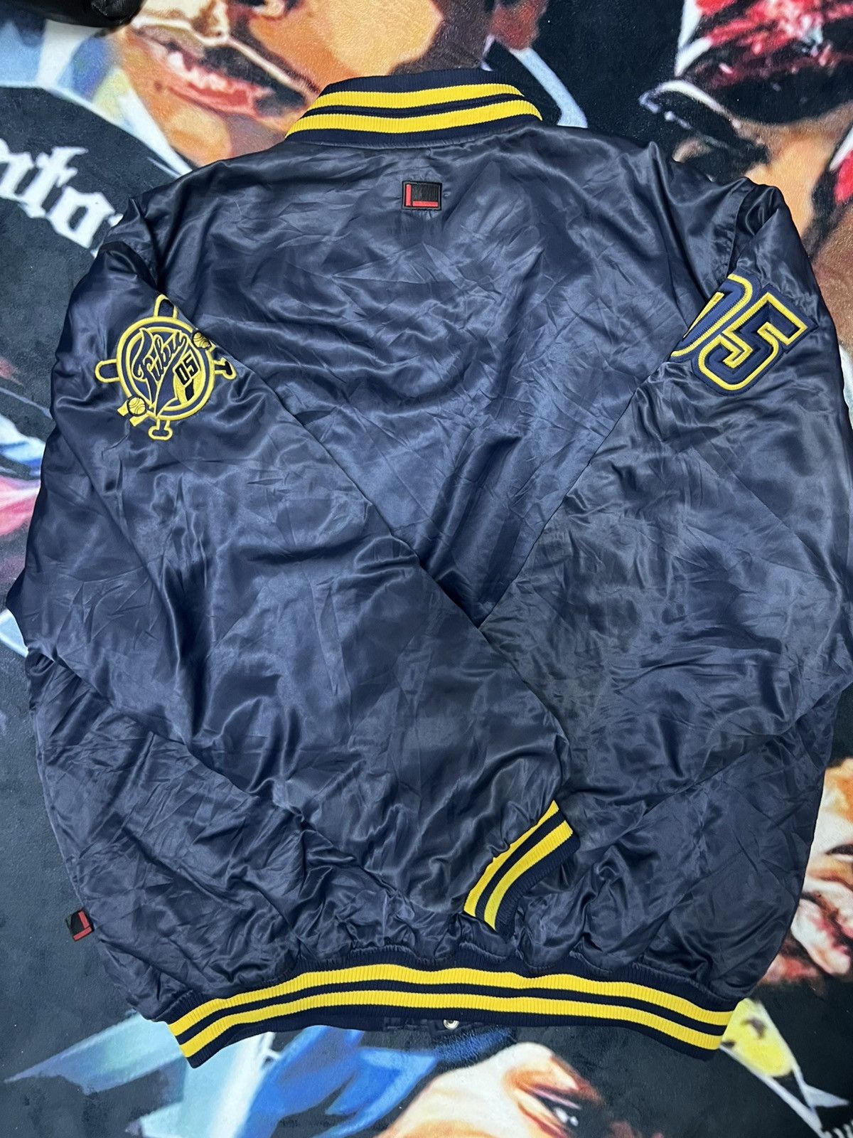 Fubu FUBU VARSITY JACKET NAVY YELLOW Size US XXL / EU 58 / 5 - 4 Thumbnail