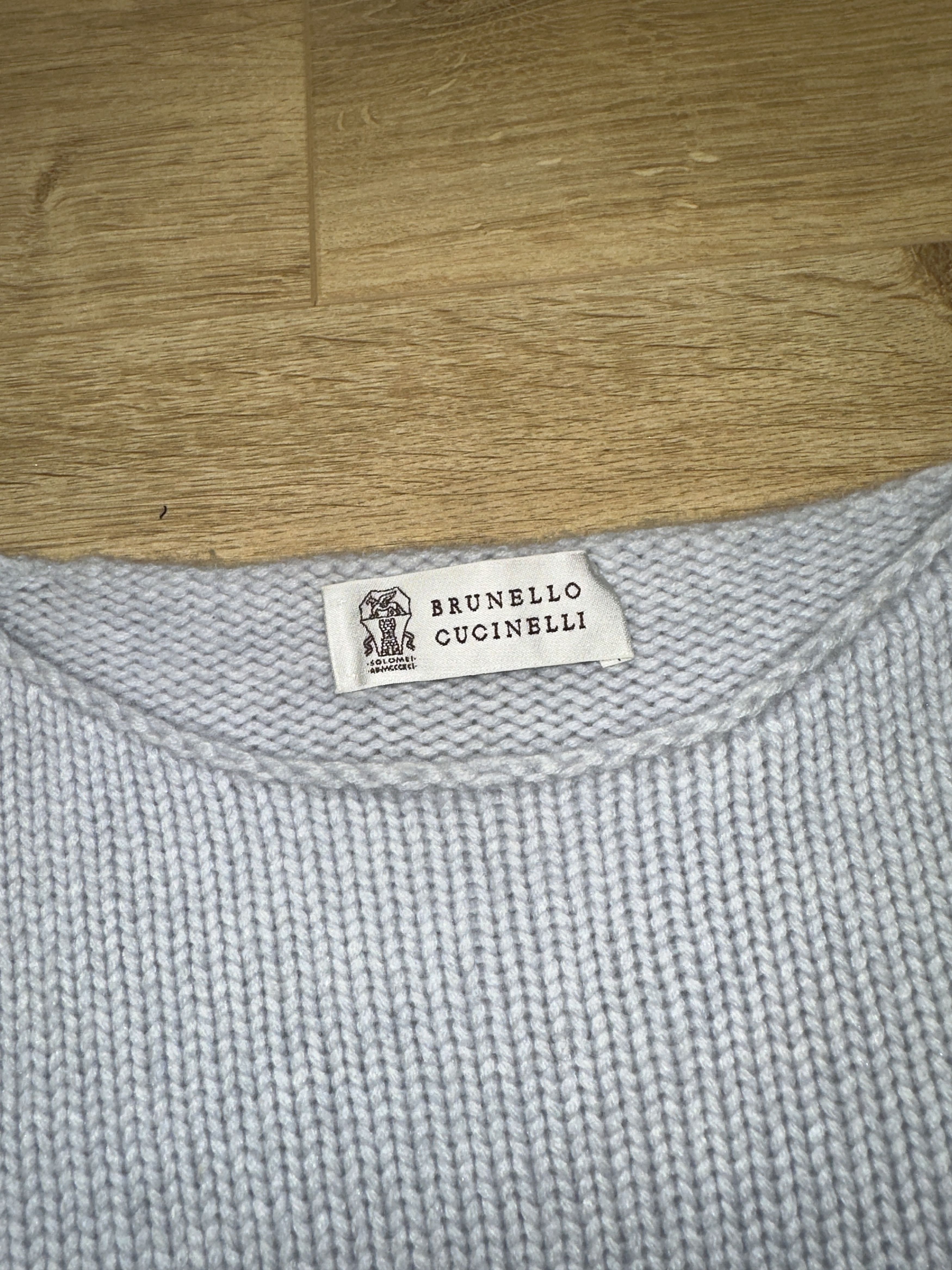 Brunello Cucinelli Brunello Cucinelli XL Sweater Cashmere Silk Textured Knit Size XL / US 12-14 / IT 48-50 - 3 Thumbnail