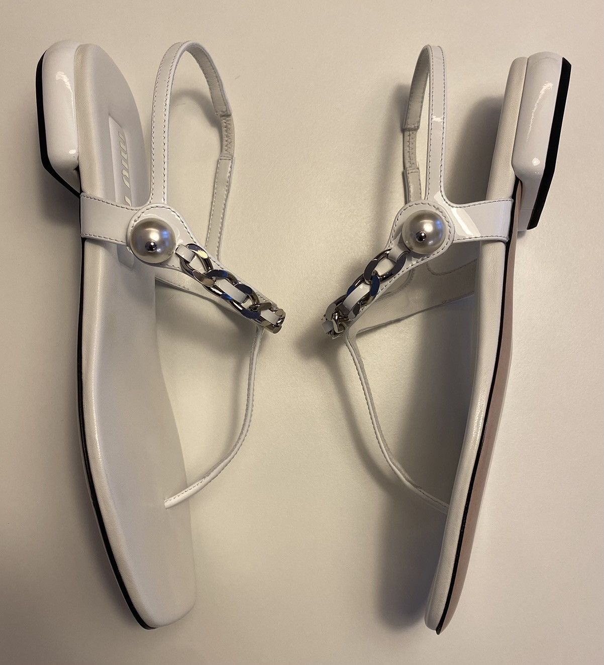 Miu Miu Miu miu sandals with jewel accessory Size US 7 / IT 37 - 1 Thumbnail