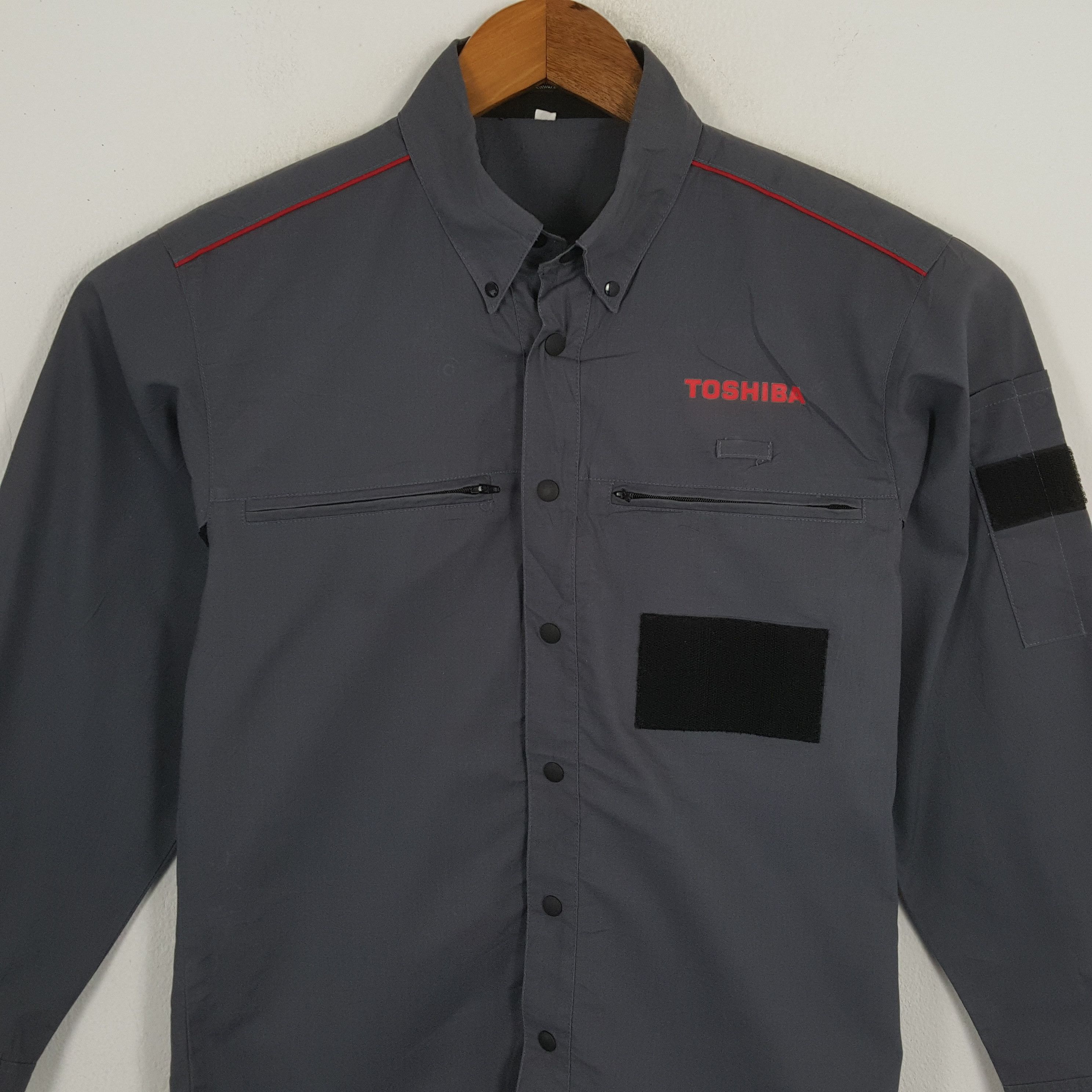 Japanese Brand × Vintage Vintage TOSHIBA Japanese Electronic Company Shirts Size US M / EU 48-50 / 2 - 2 Thumbnail