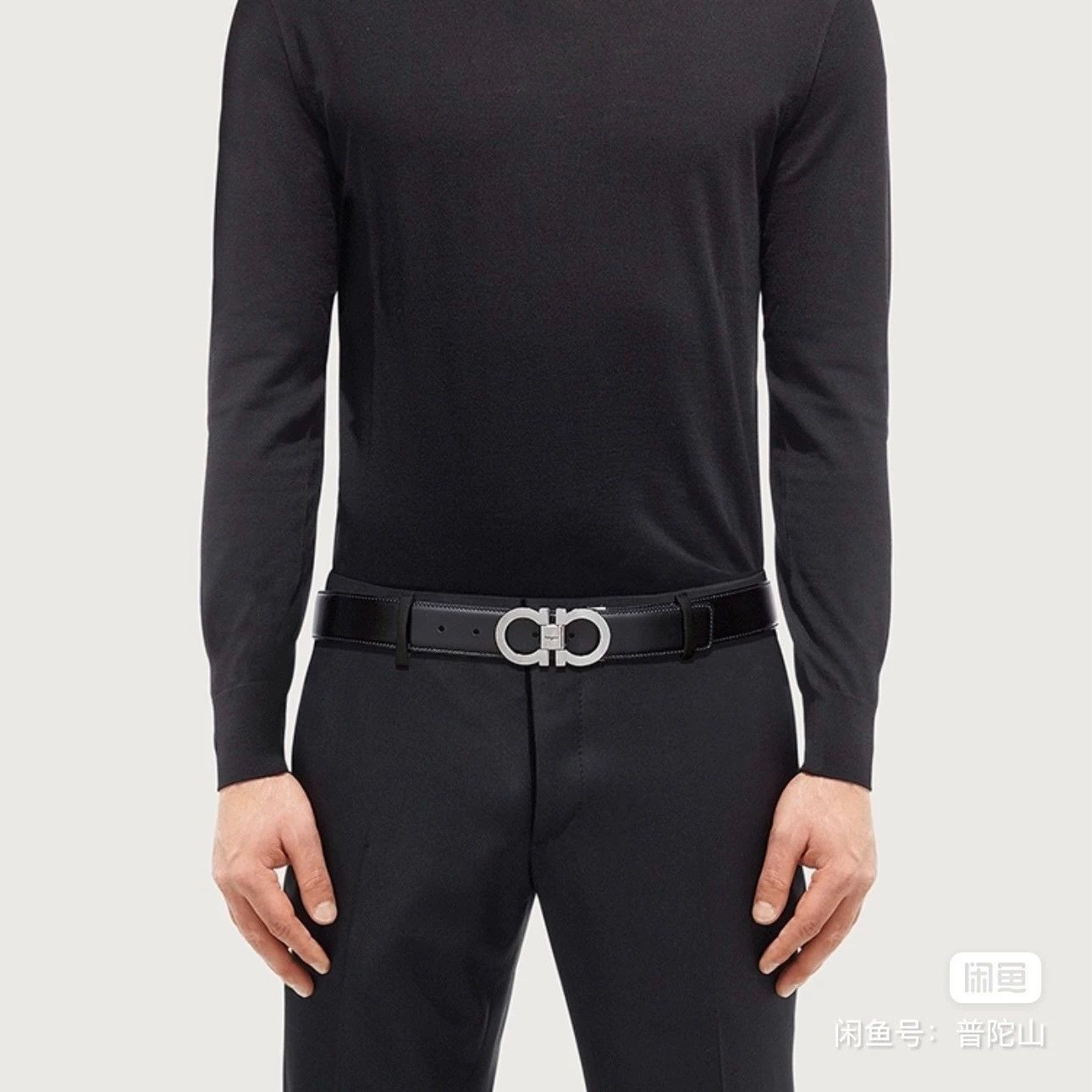Salvatore Ferragamo Ferragamo men's black & brown reversible leather belt 100cm Size ONE SIZE - 9 Thumbnail